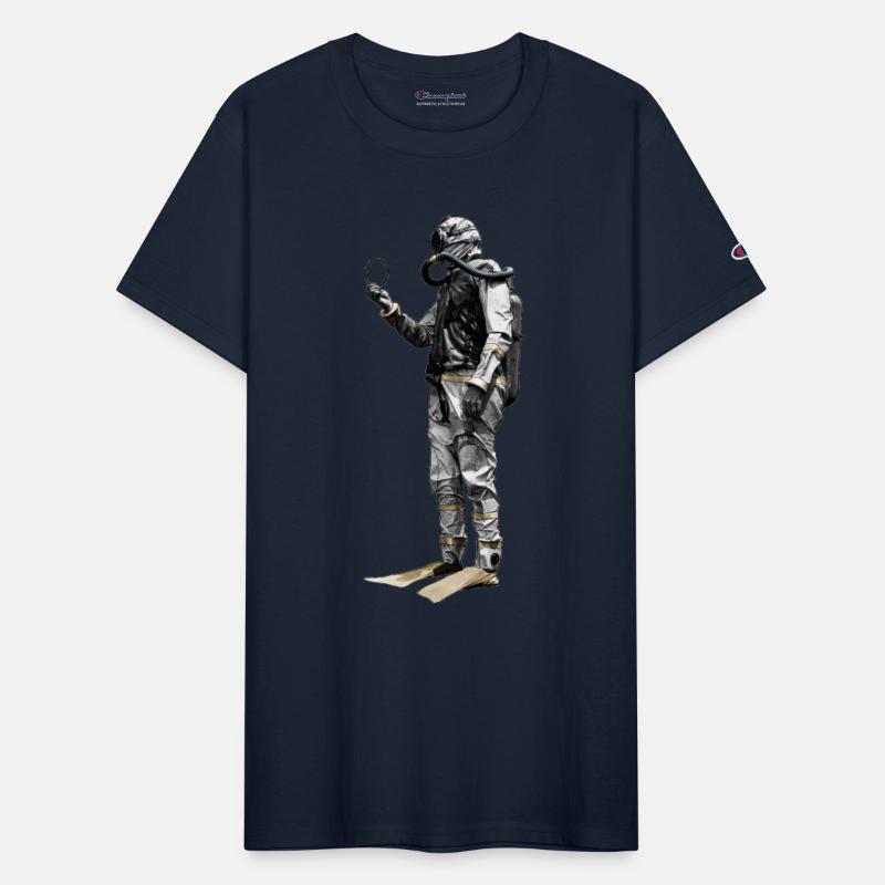 Vintage Scuba Diver with a Double Hose Regulator