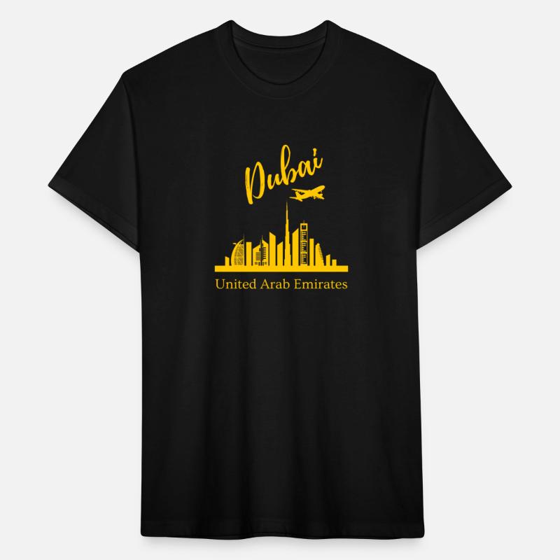 Vintage Style Dubai United Arab Emirates Skyline