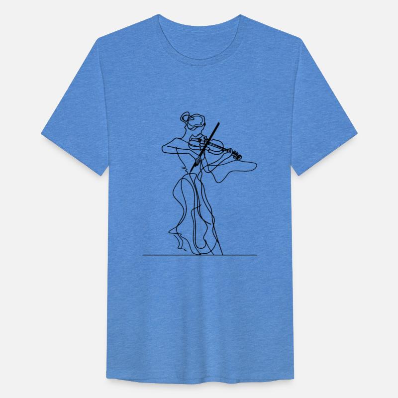 Violin Girl One Line Drawing