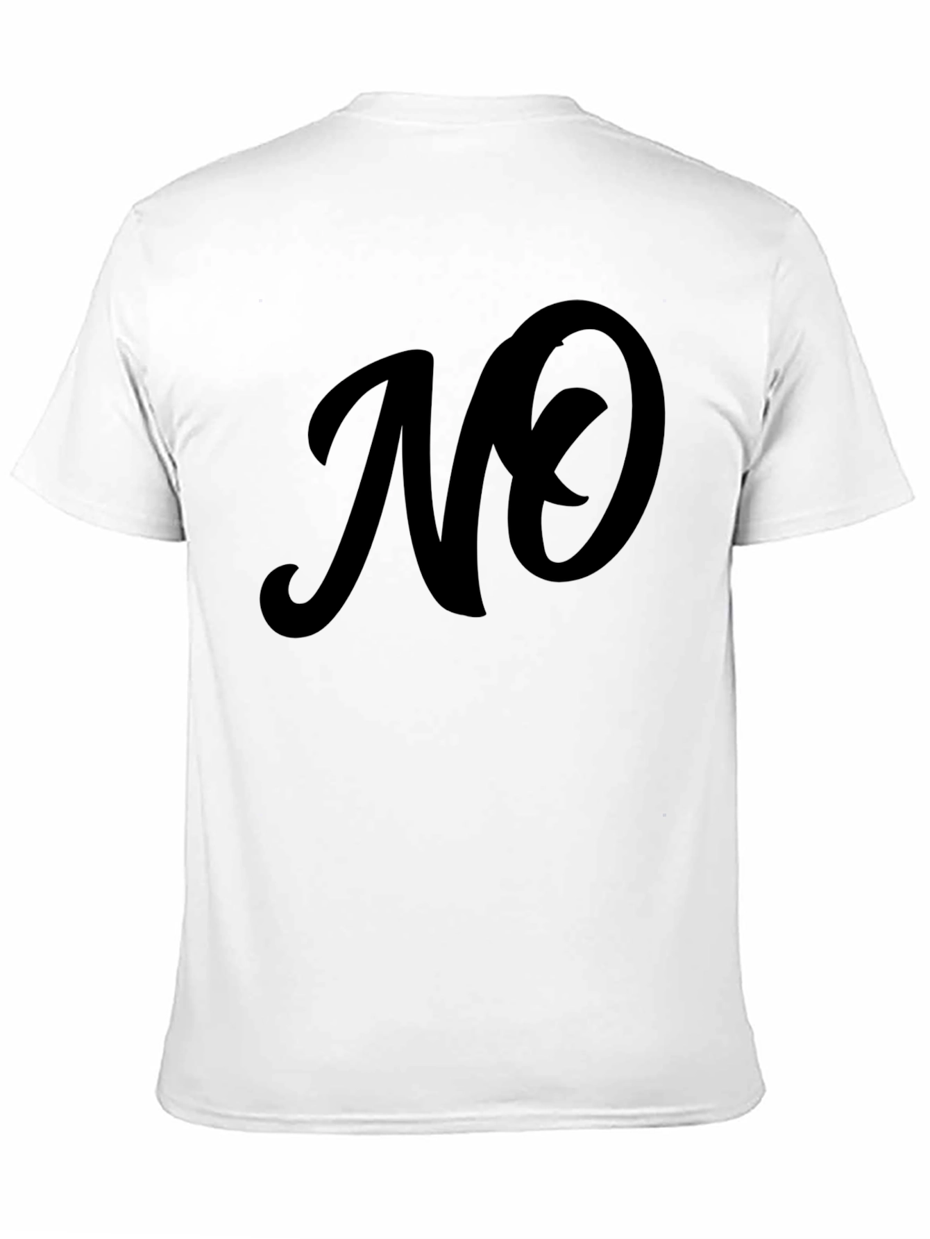 Bold NO Graphic Tee - Soft Cotton Casual Shirt