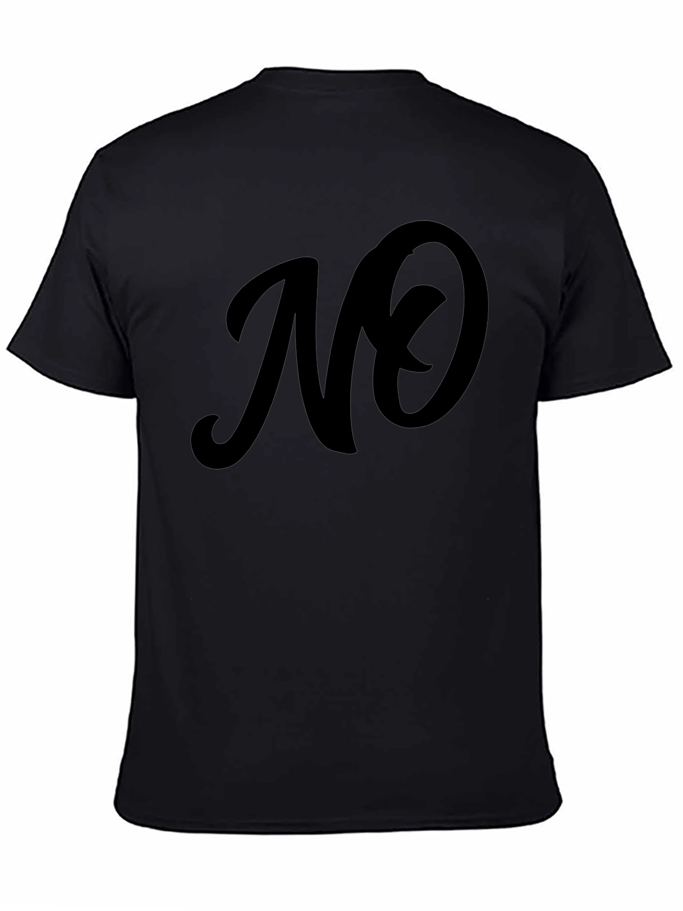 Bold NO Graphic Tee - Soft Cotton Casual Shirt