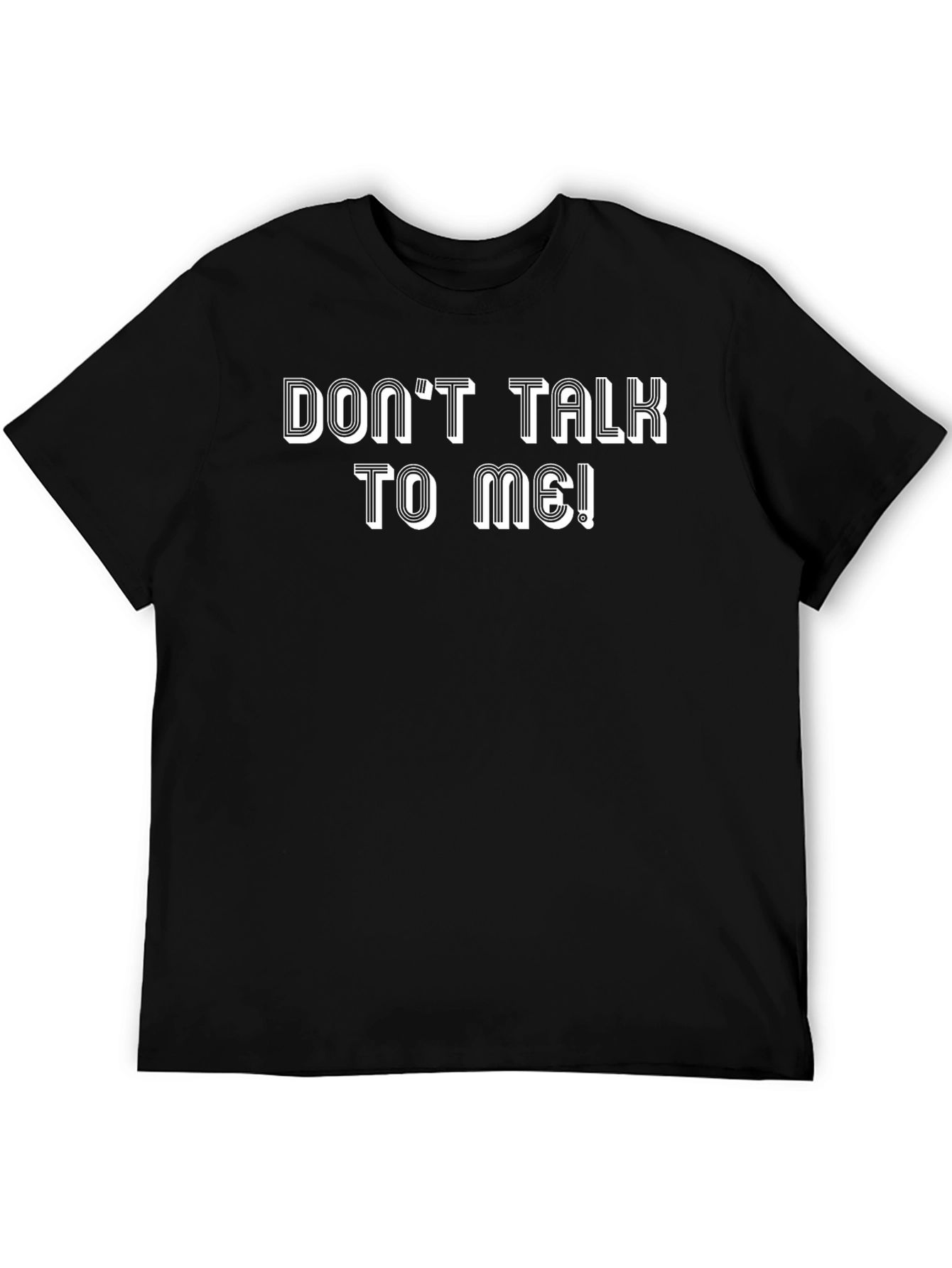 Dont Talk To Me Graphic Tee - Black