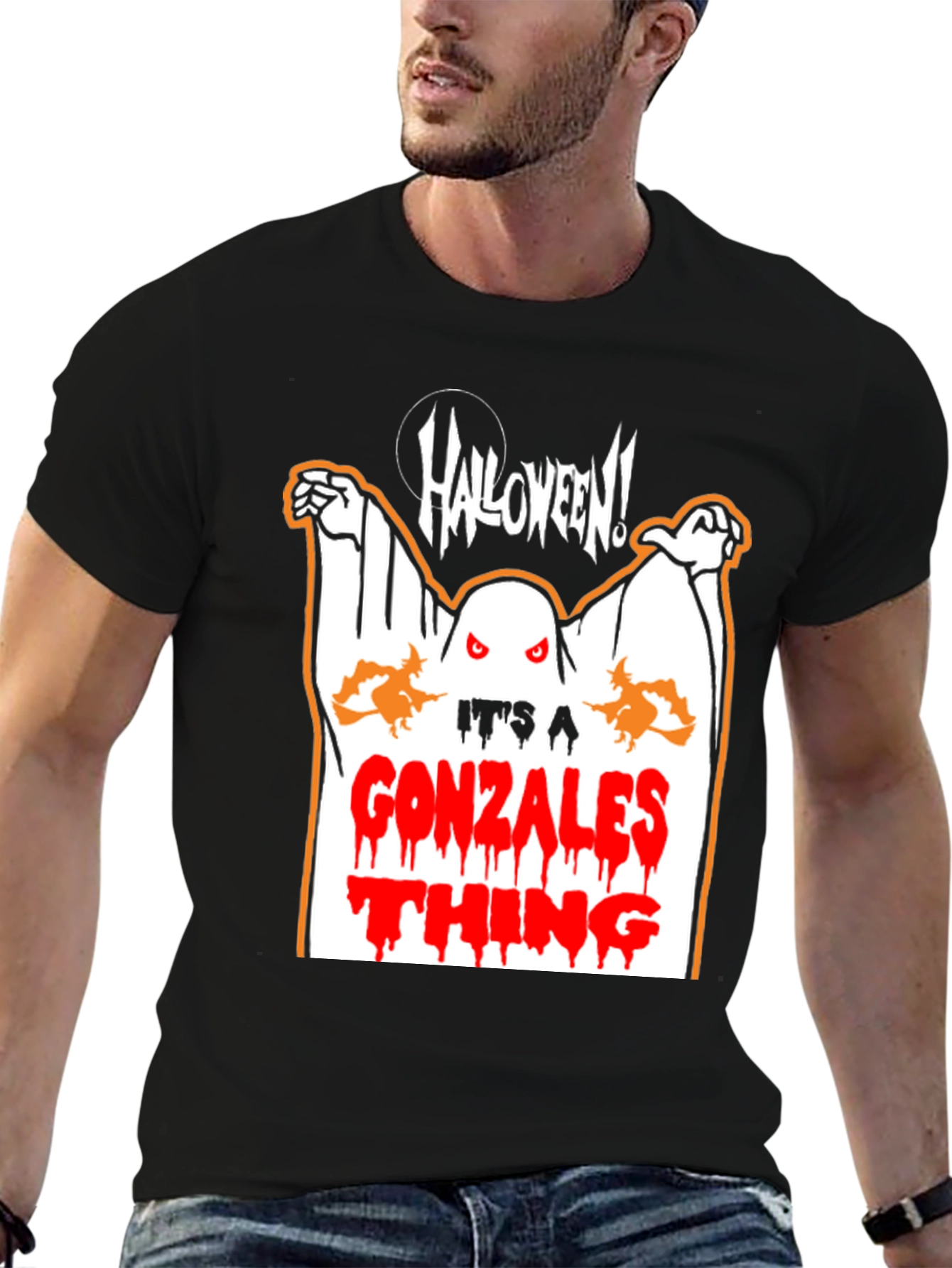 Gonzalez Halloween Ghost T-Shirt