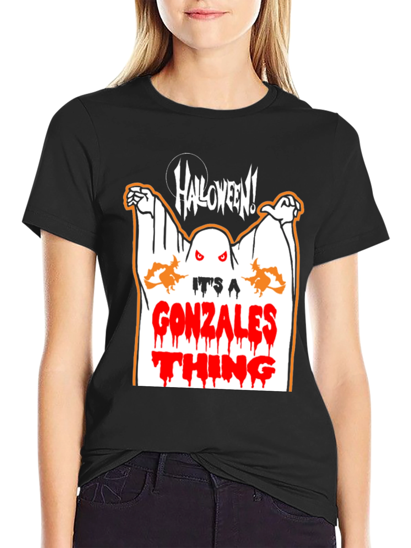 Gonzalez Halloween Ghost T-Shirt