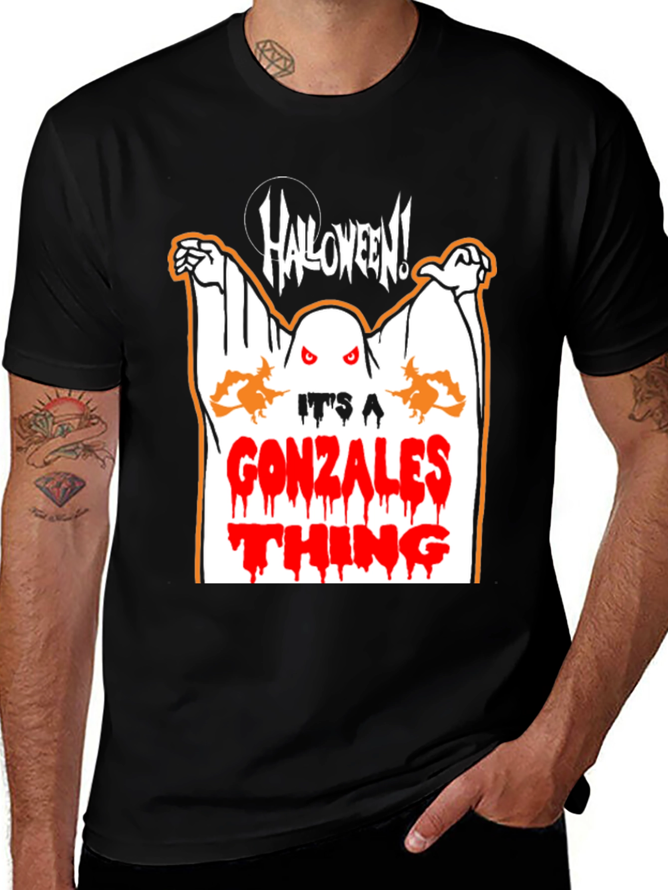 Gonzalez Halloween Ghost T-Shirt