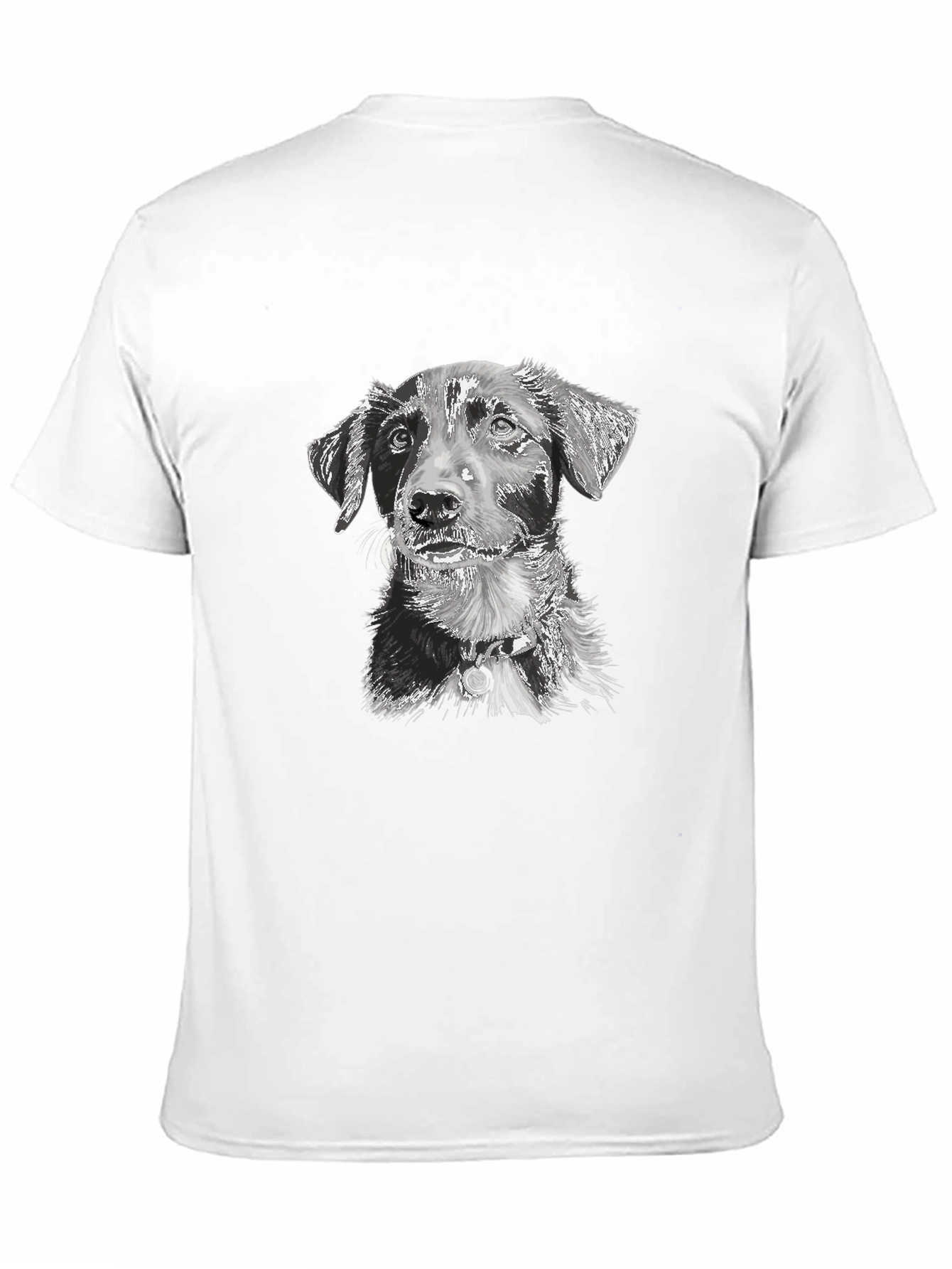 Cute Dog Graphic T-Shirt – Black Dog Lover Tee – Casual Comfortable Fit