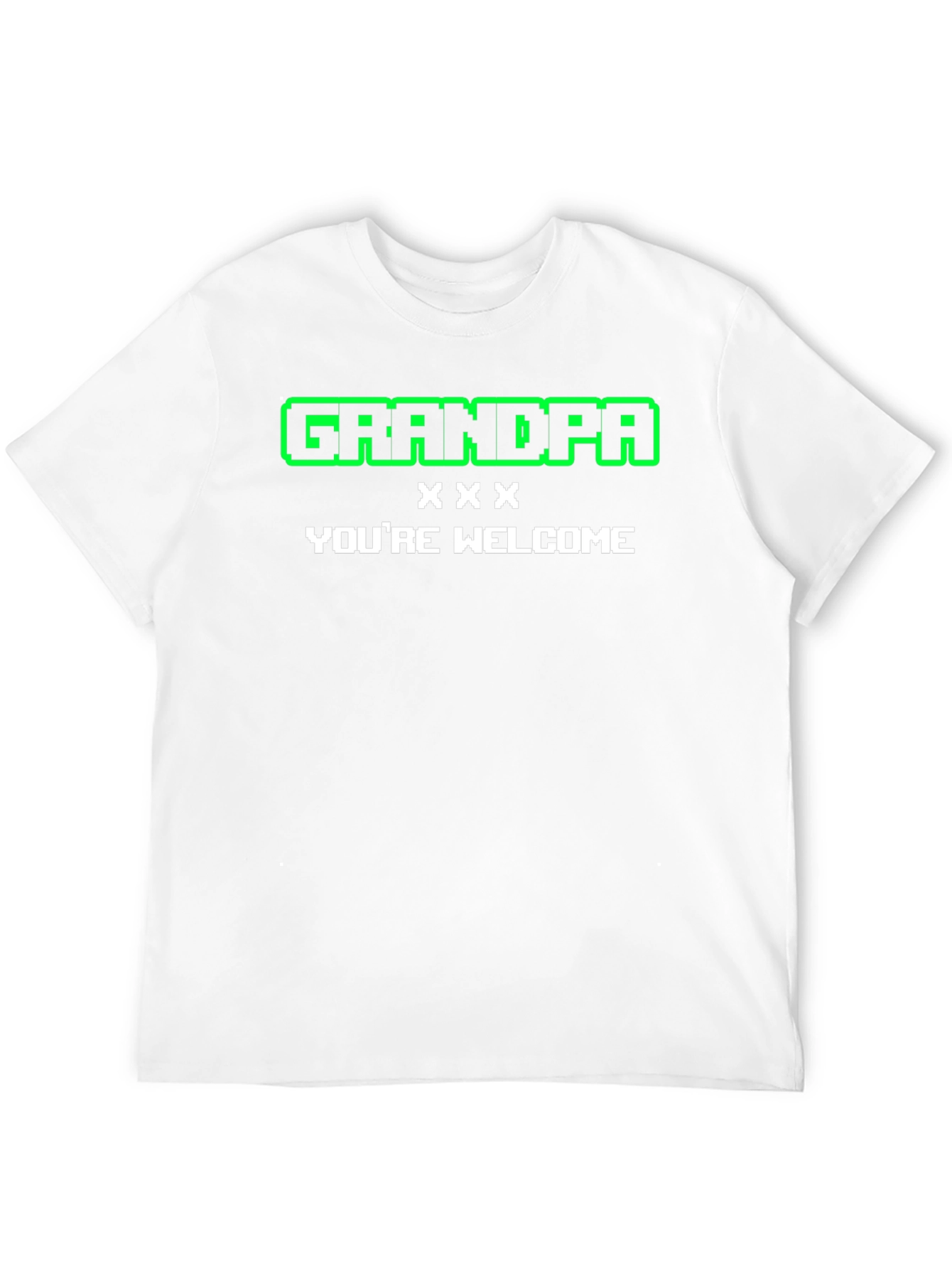 Grandpa Youre Welcome Graphic Tee - Black Cotton T-Shirt