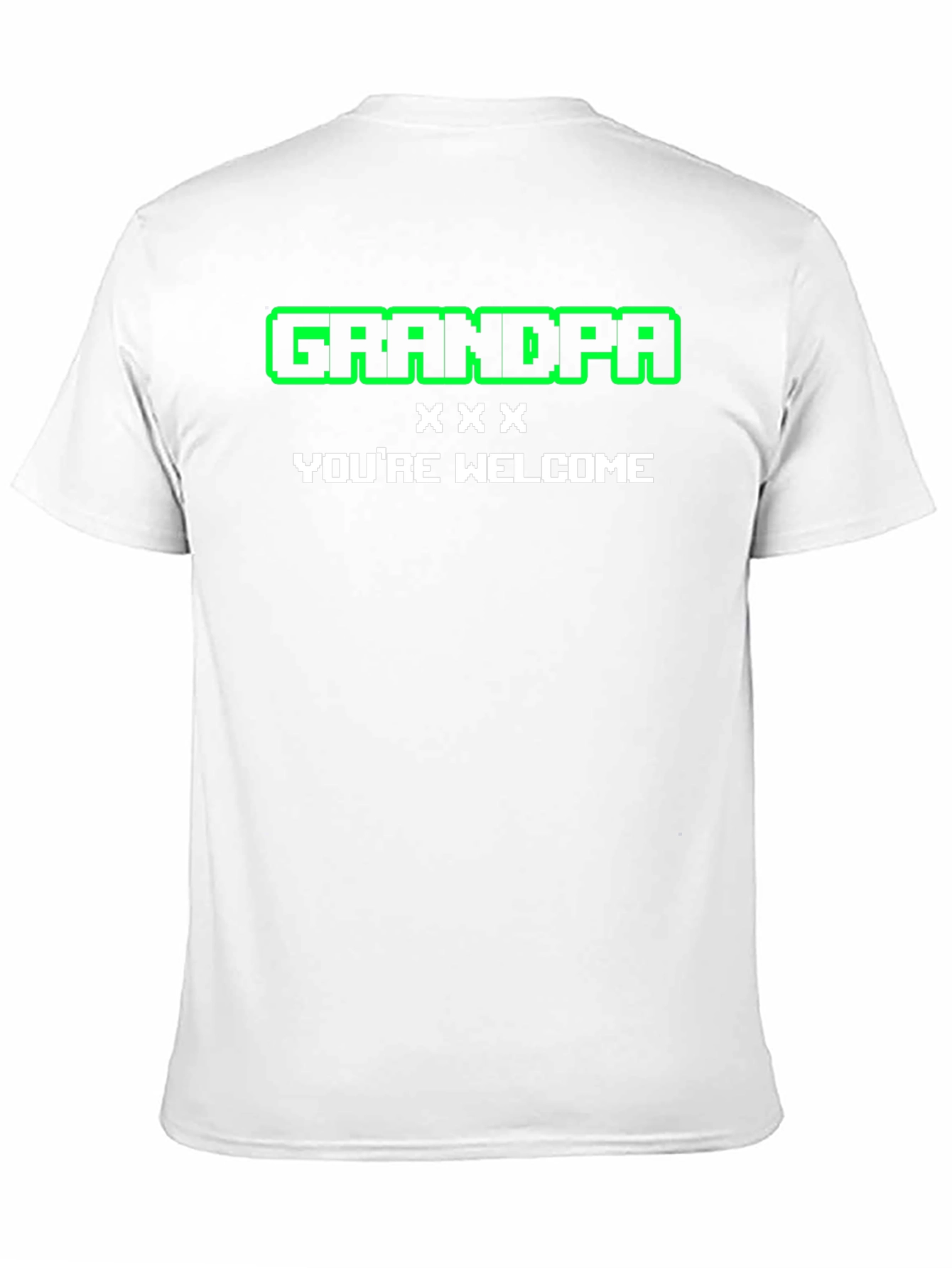 Grandpa Youre Welcome Graphic Tee - Black Cotton T-Shirt
