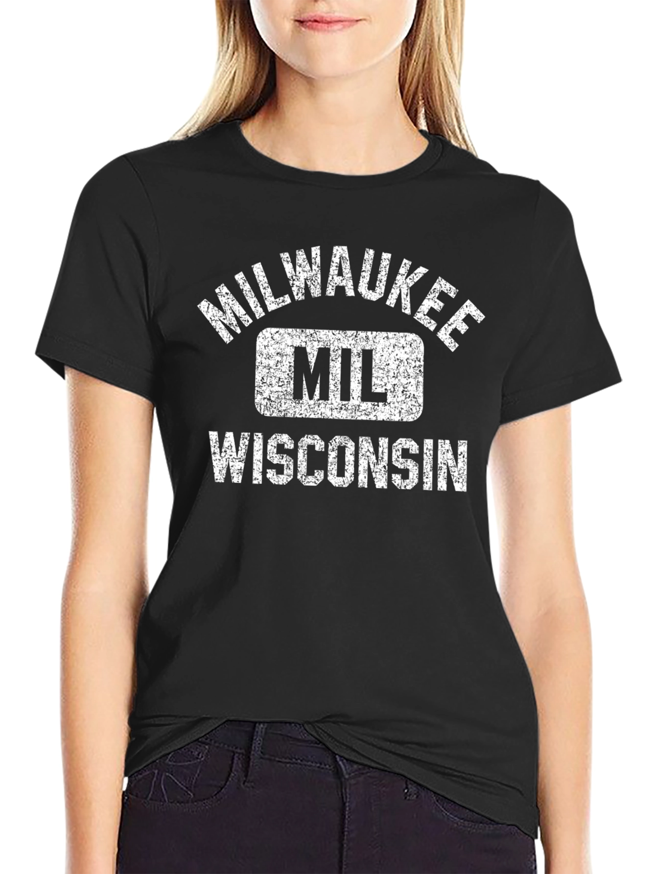 Milwaukee Wisconsin Black T-Shirt