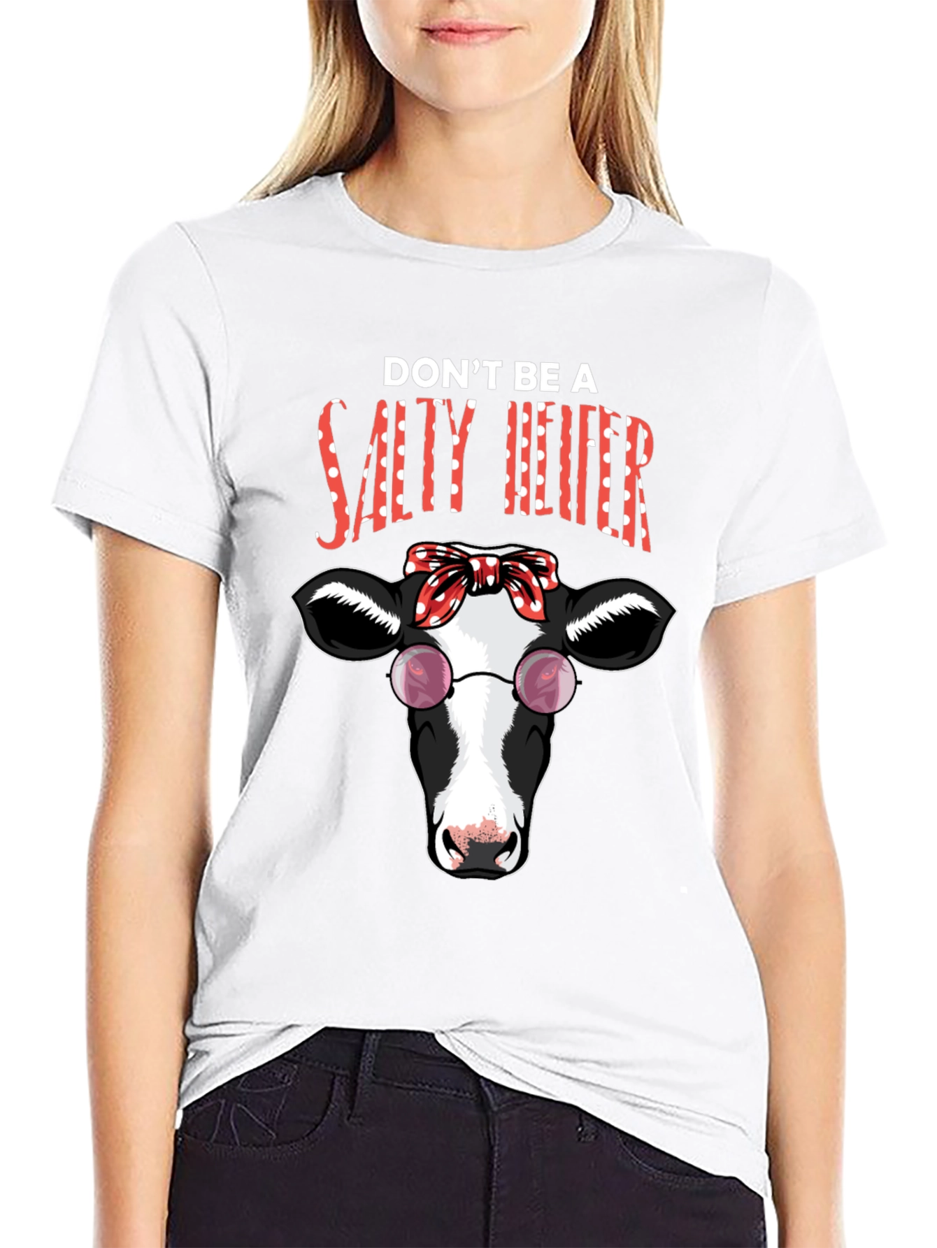 Salty Heifer T-Shirt - Funny Cow Graphic Tee