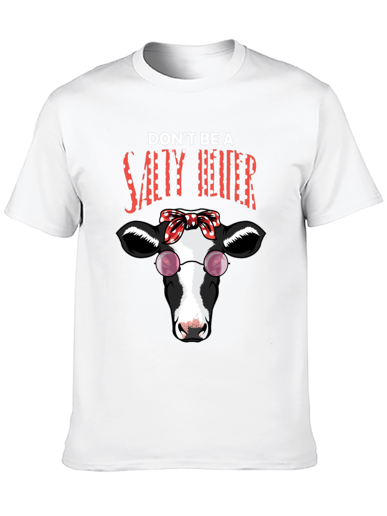 Salty Heifer T-Shirt - Funny Cow Graphic Tee