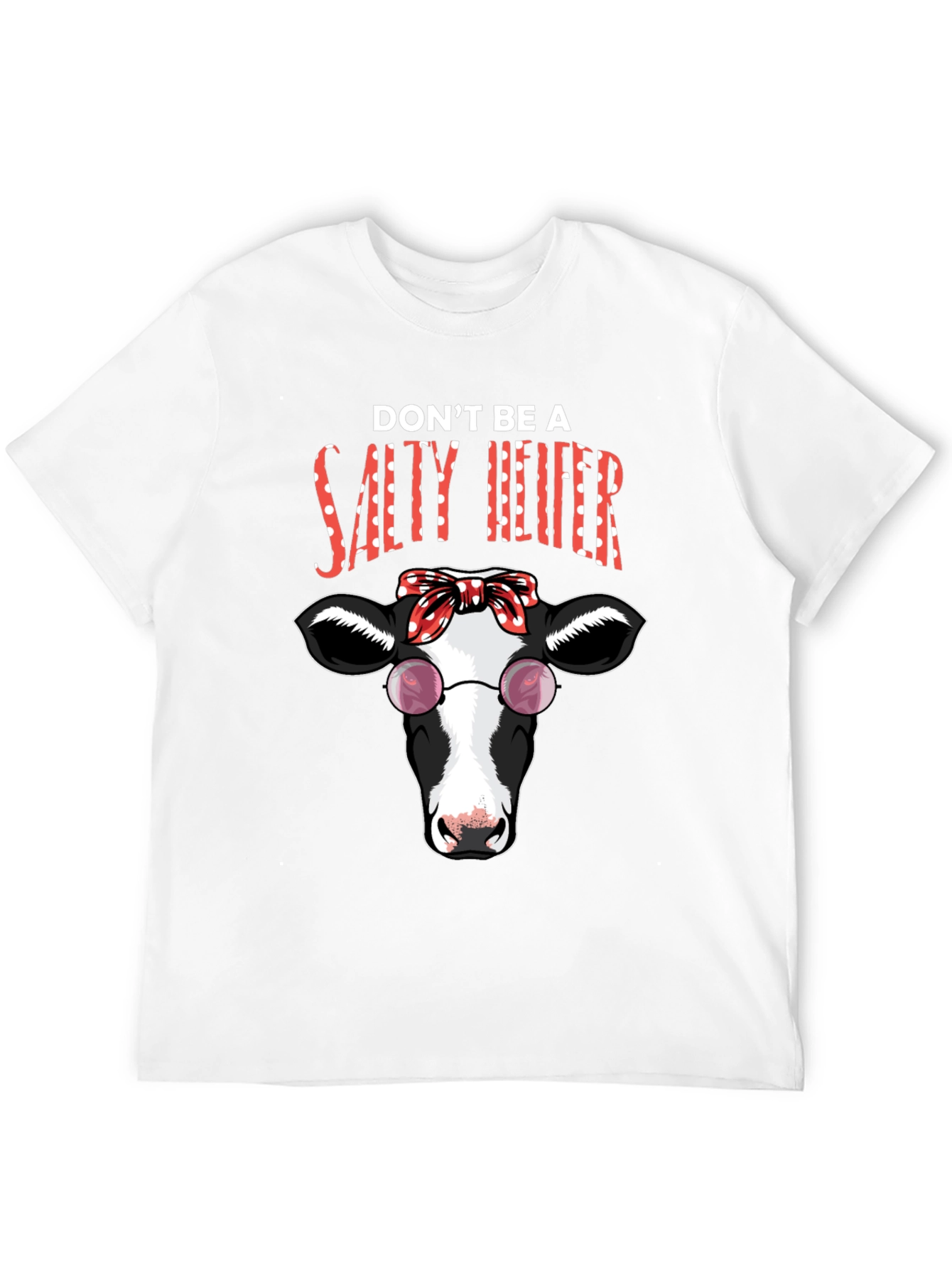 Salty Heifer T-Shirt - Funny Cow Graphic Tee
