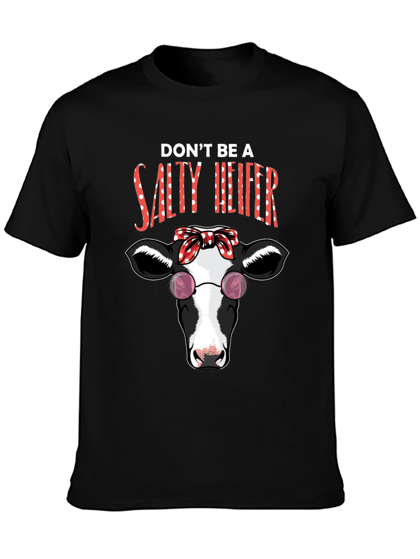 Salty Heifer T-Shirt - Funny Cow Graphic Tee