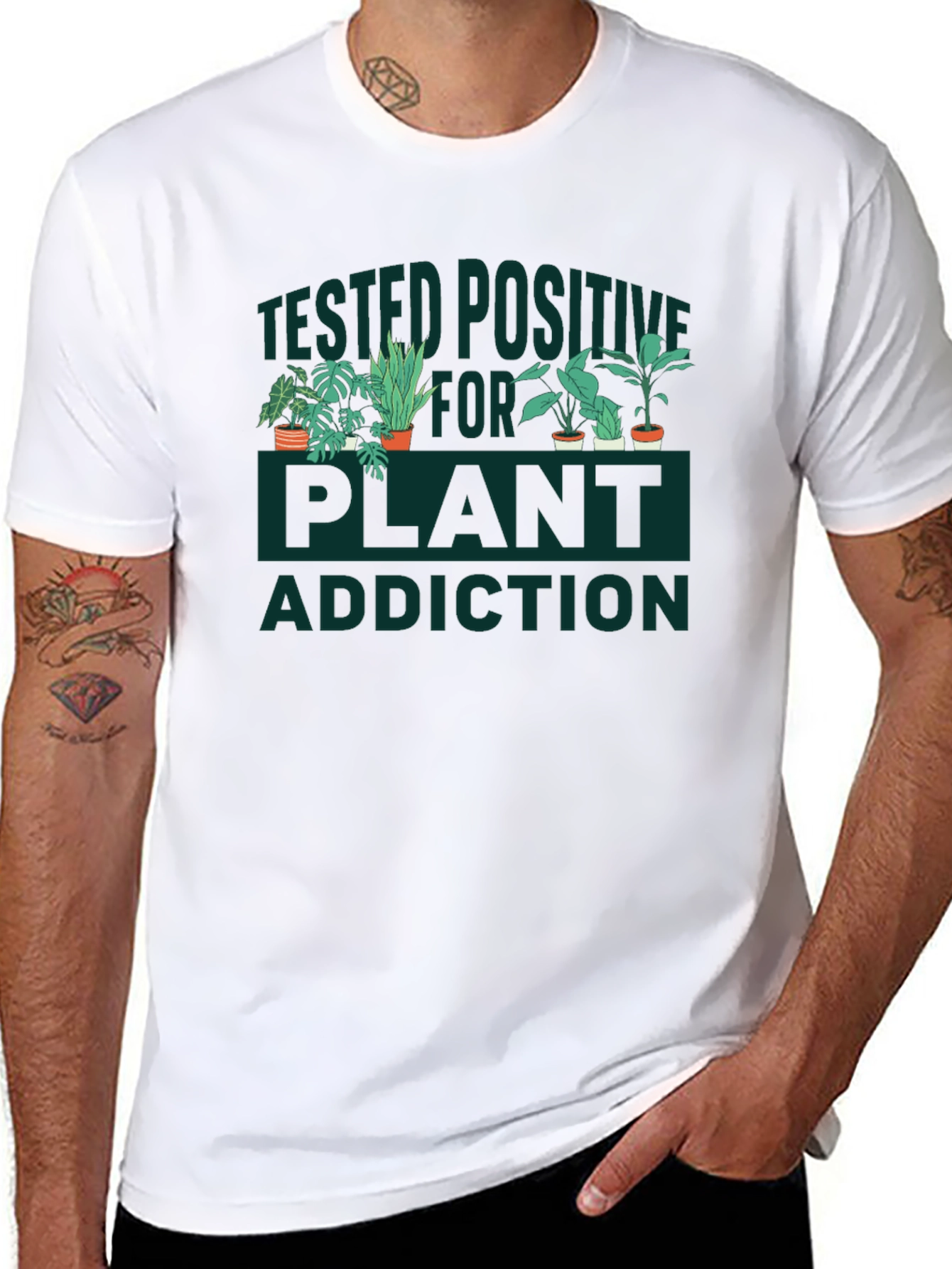 Plant Addiction T-Shirt - Botanical Humor Tee