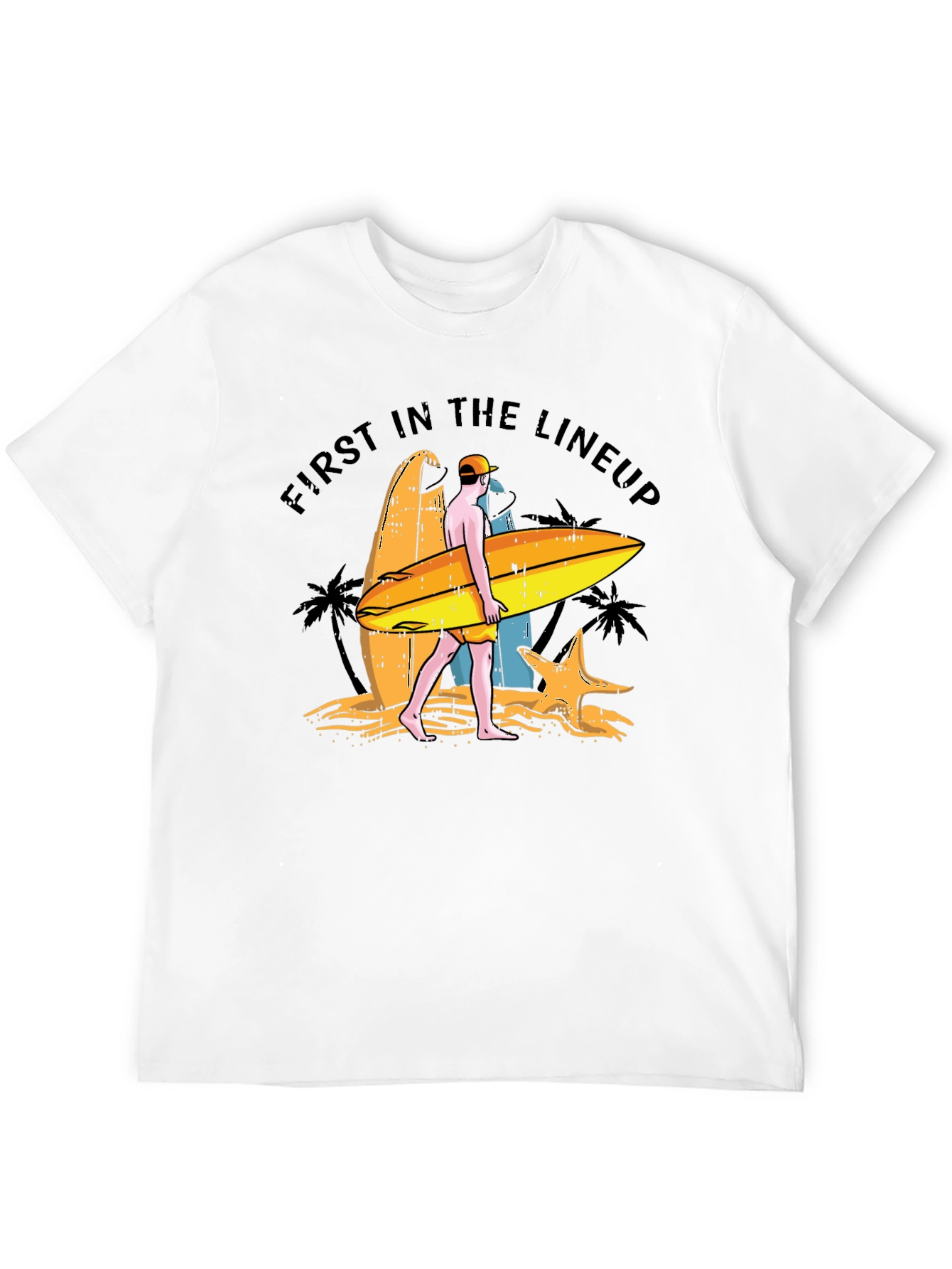 First in the Lineup Surfer T-Shirt