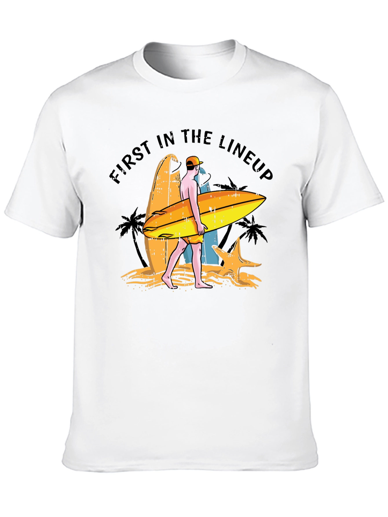 First in the Lineup Surfer T-Shirt