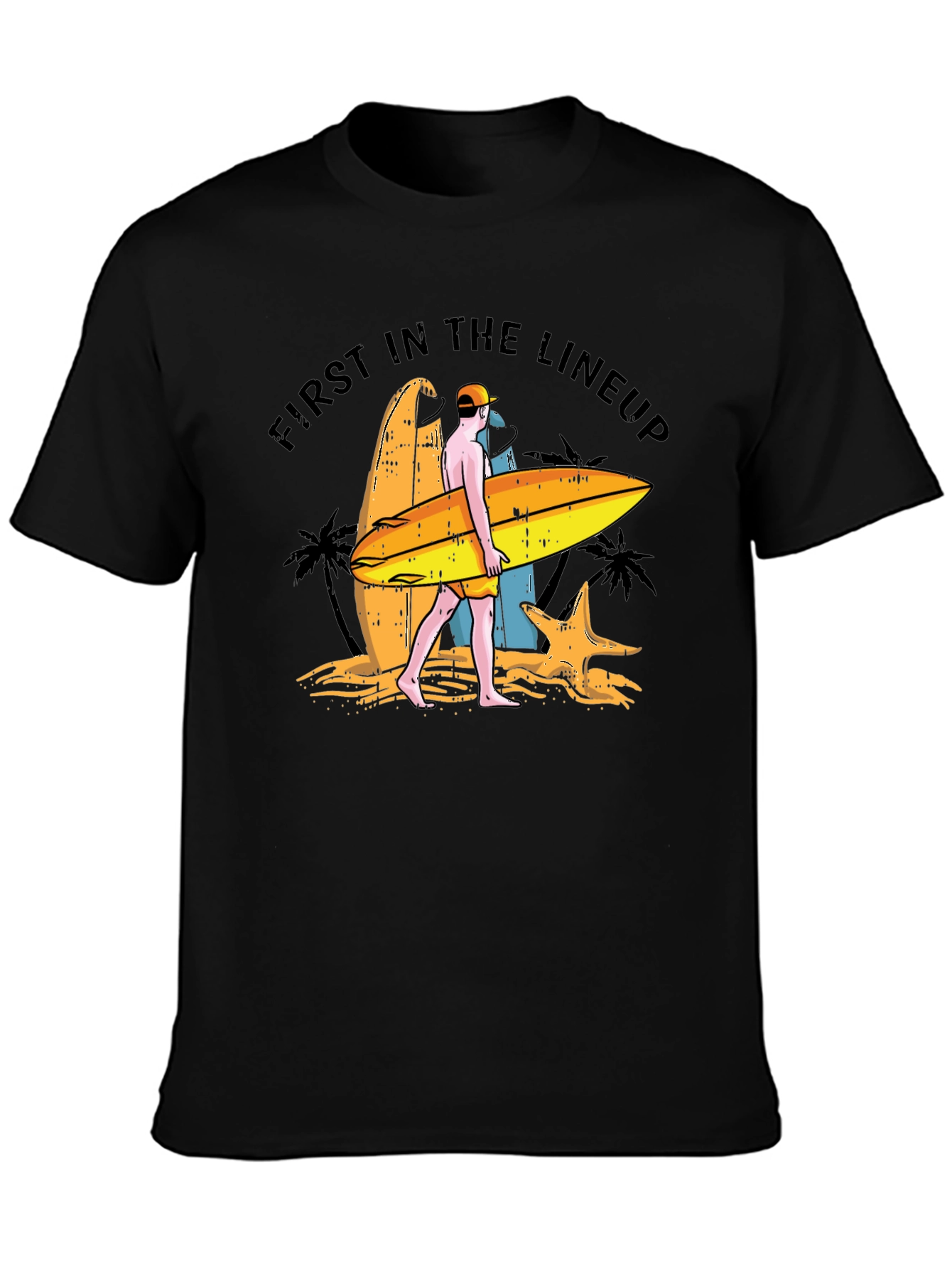 First in the Lineup Surfer T-Shirt