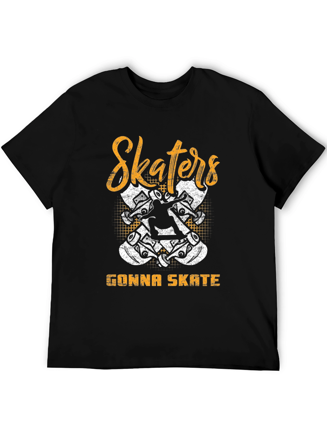 Skaters Gonna Skate Graphic Tee - Black
