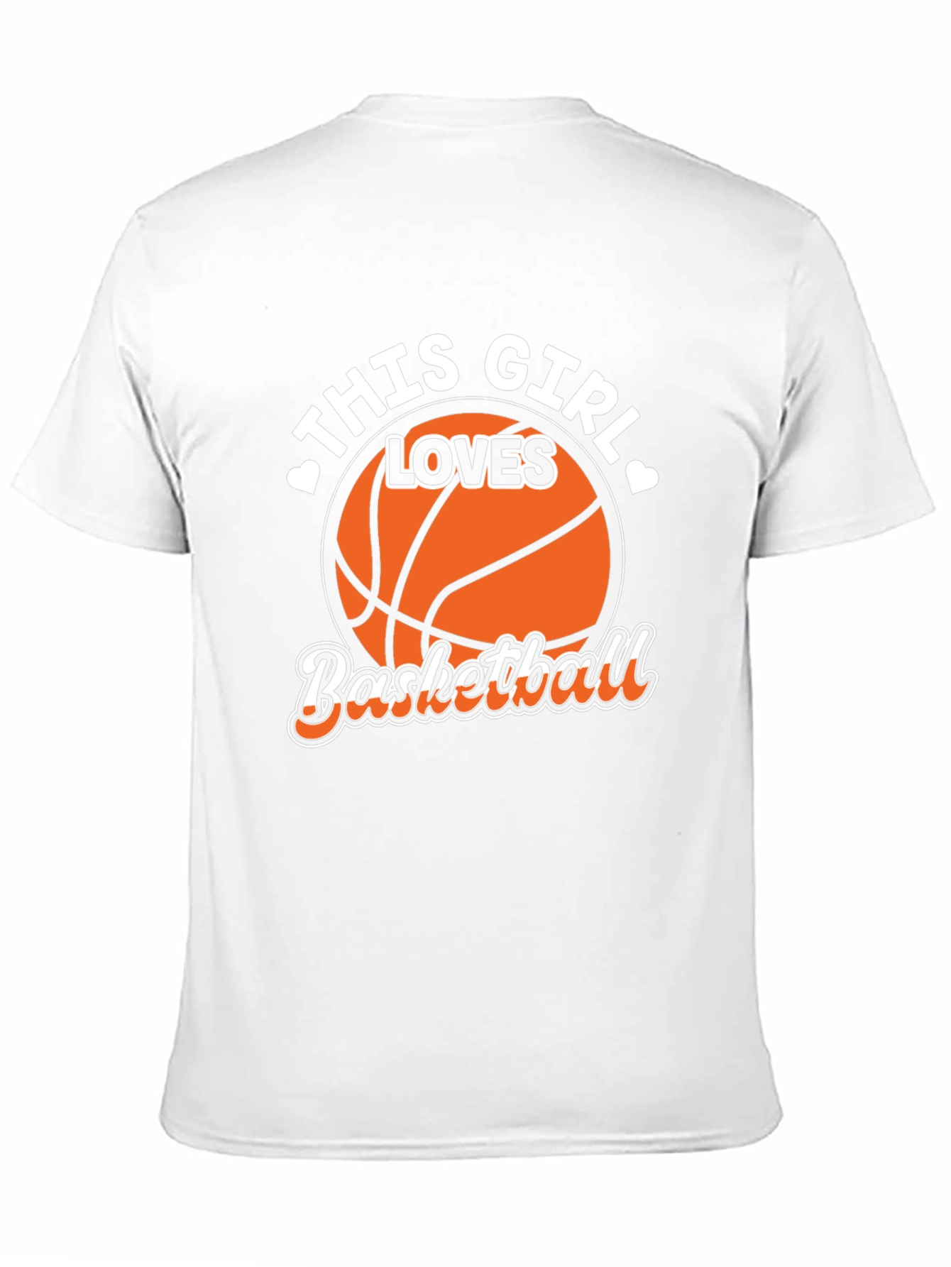 Basketball Girl T-Shirt - Black Graphic Tee