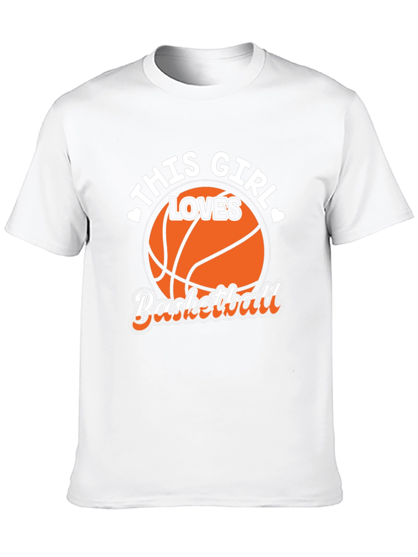 Basketball Girl T-Shirt - Black Graphic Tee