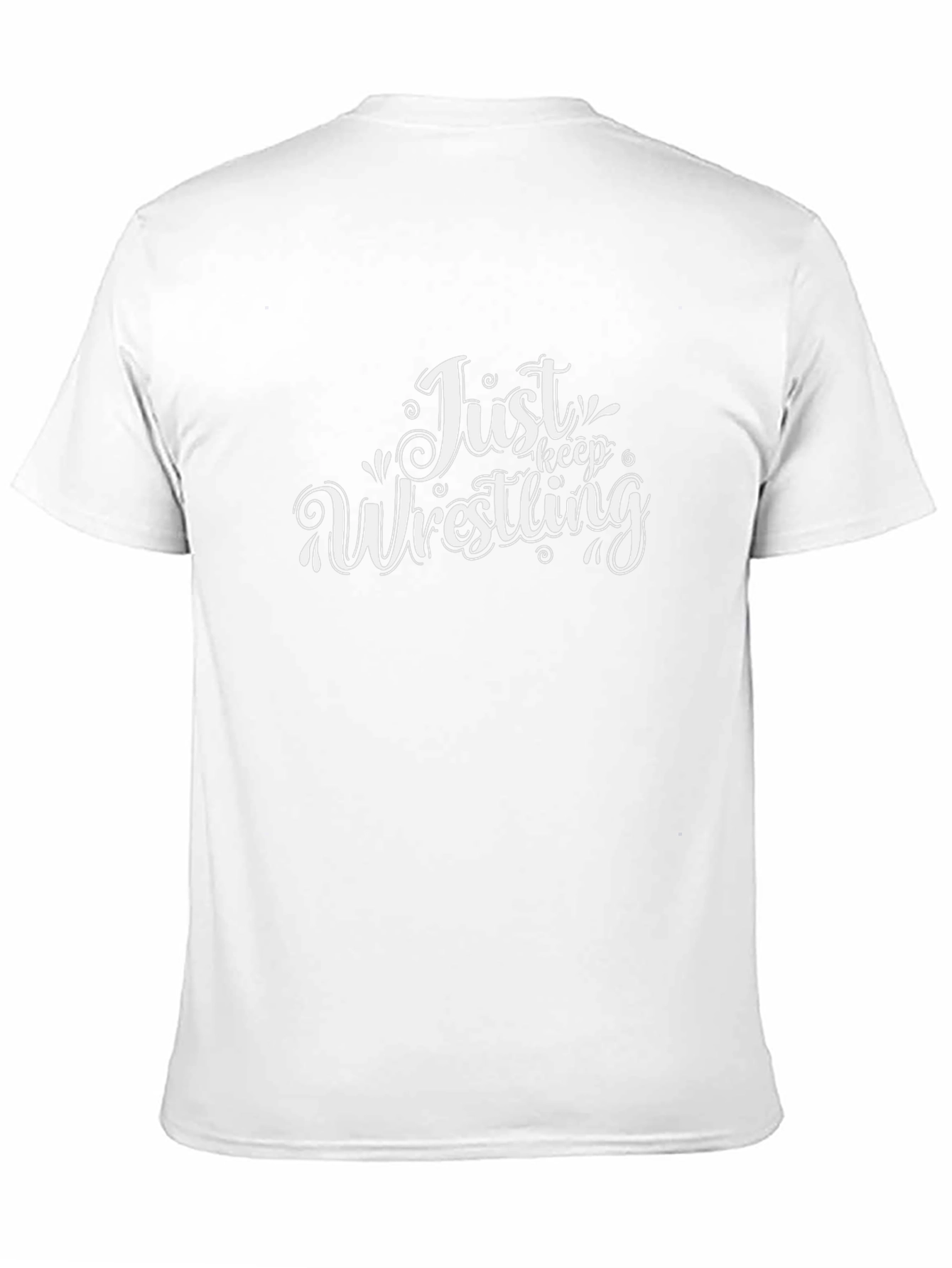 Just Keep Wrestling Graphic Tee - Black