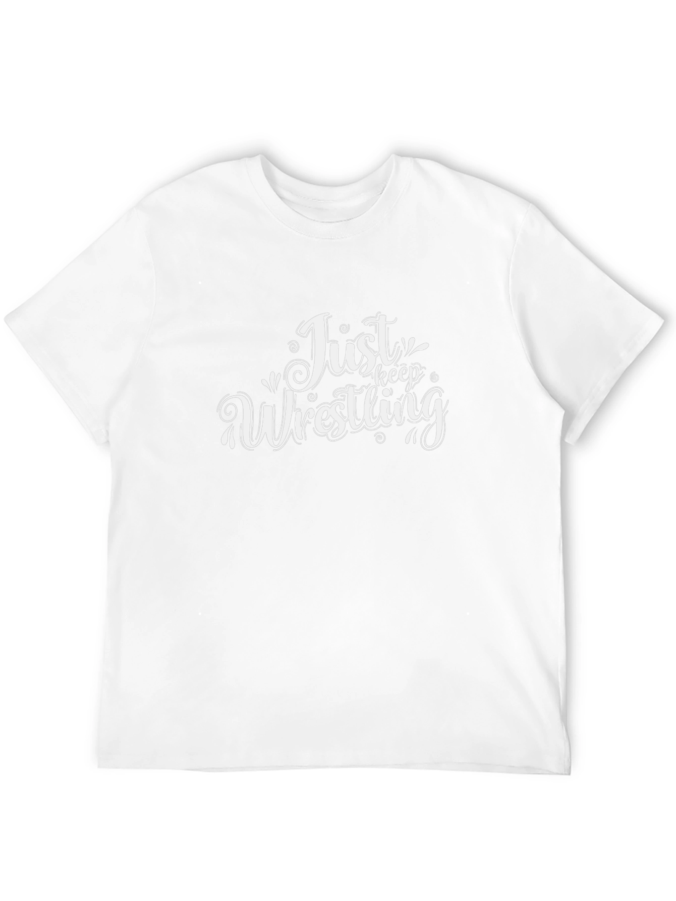 Just Keep Wrestling Graphic Tee - Black