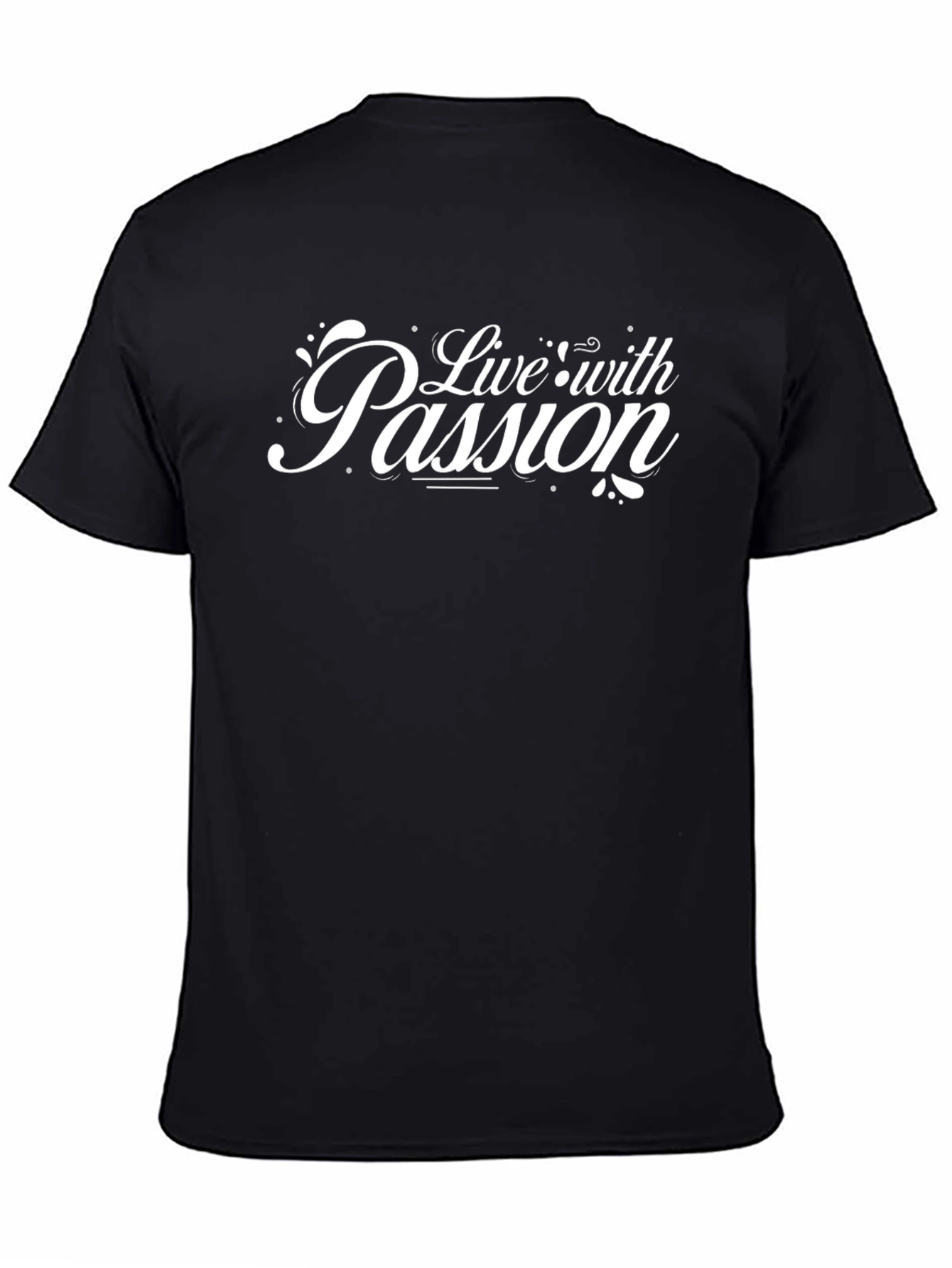 Live with Passion Black T-Shirt