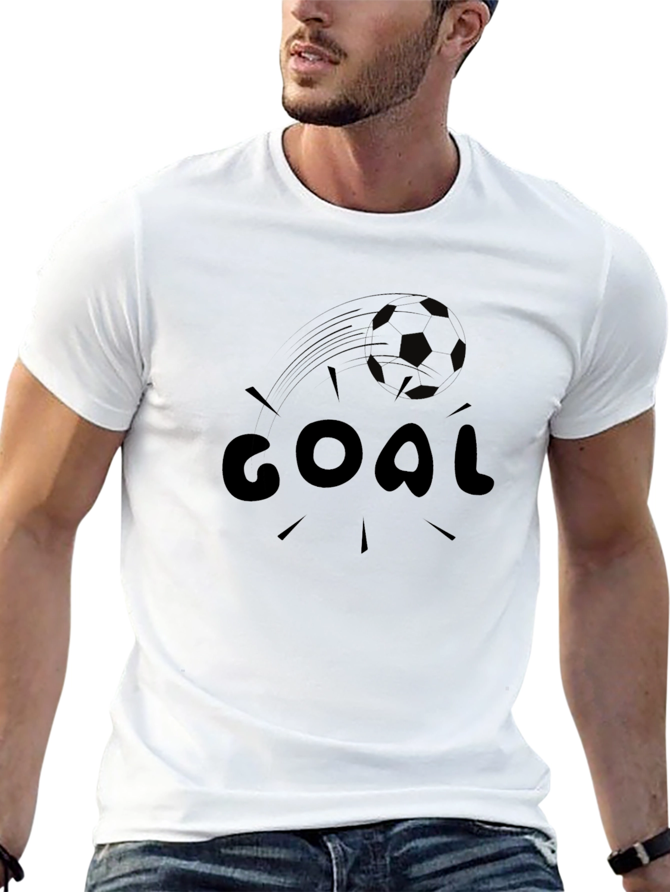 Goal T-Shirt - Soccer Graphic Tee - Black