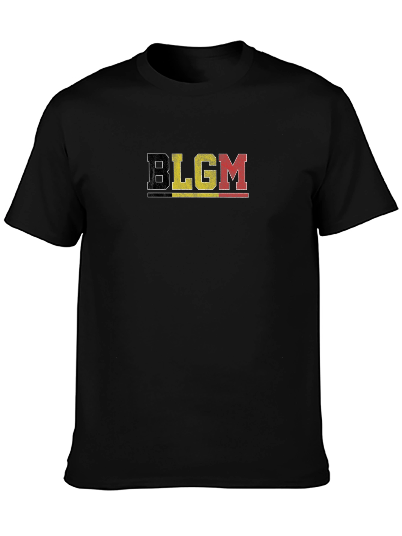 Belgium Flag T-Shirt - BLGM Black Tee