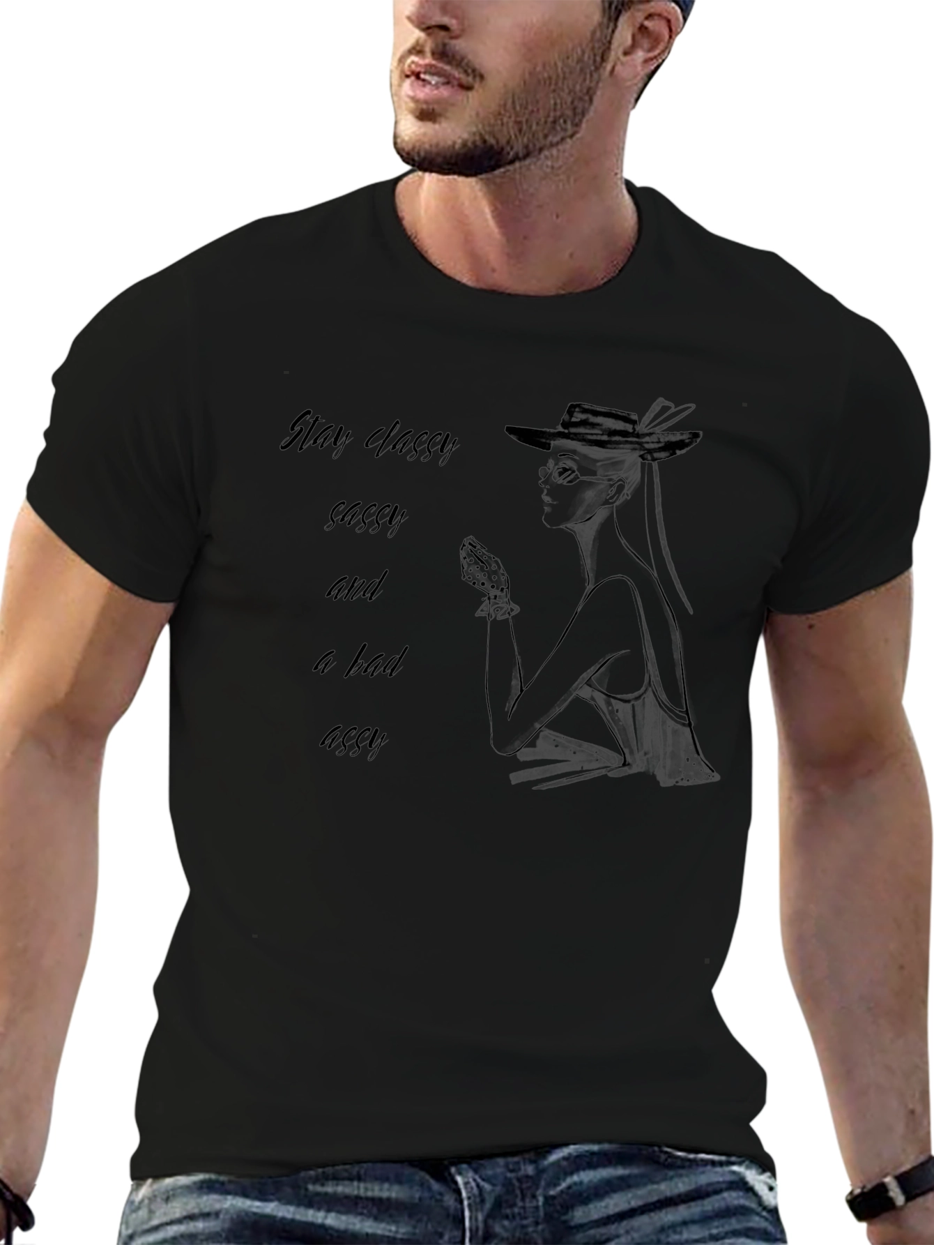 Stay Classy Sassy Tee - Chic Graphic T-Shirt