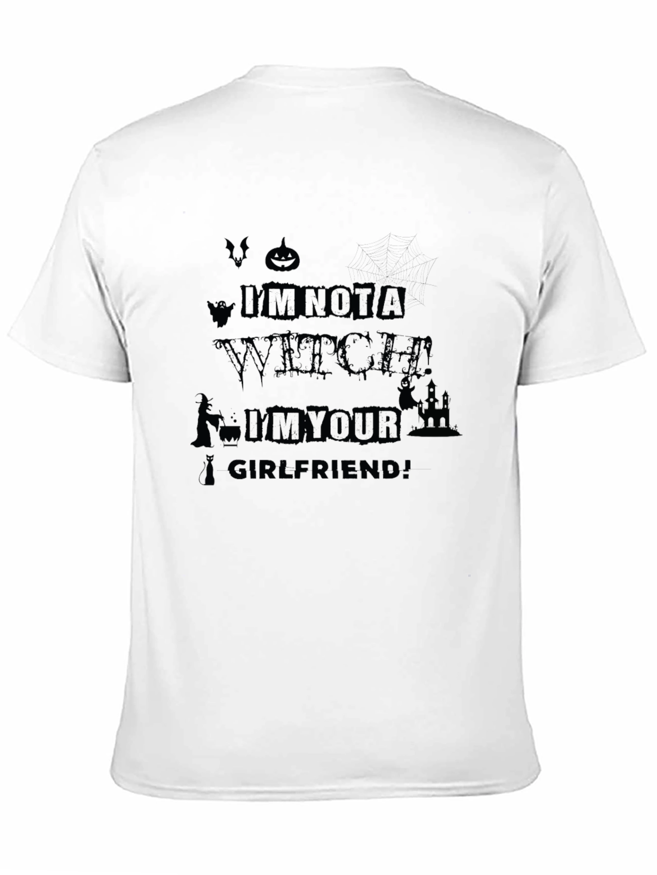 Im Not A Witch Im Your Girlfriend Halloween Tee