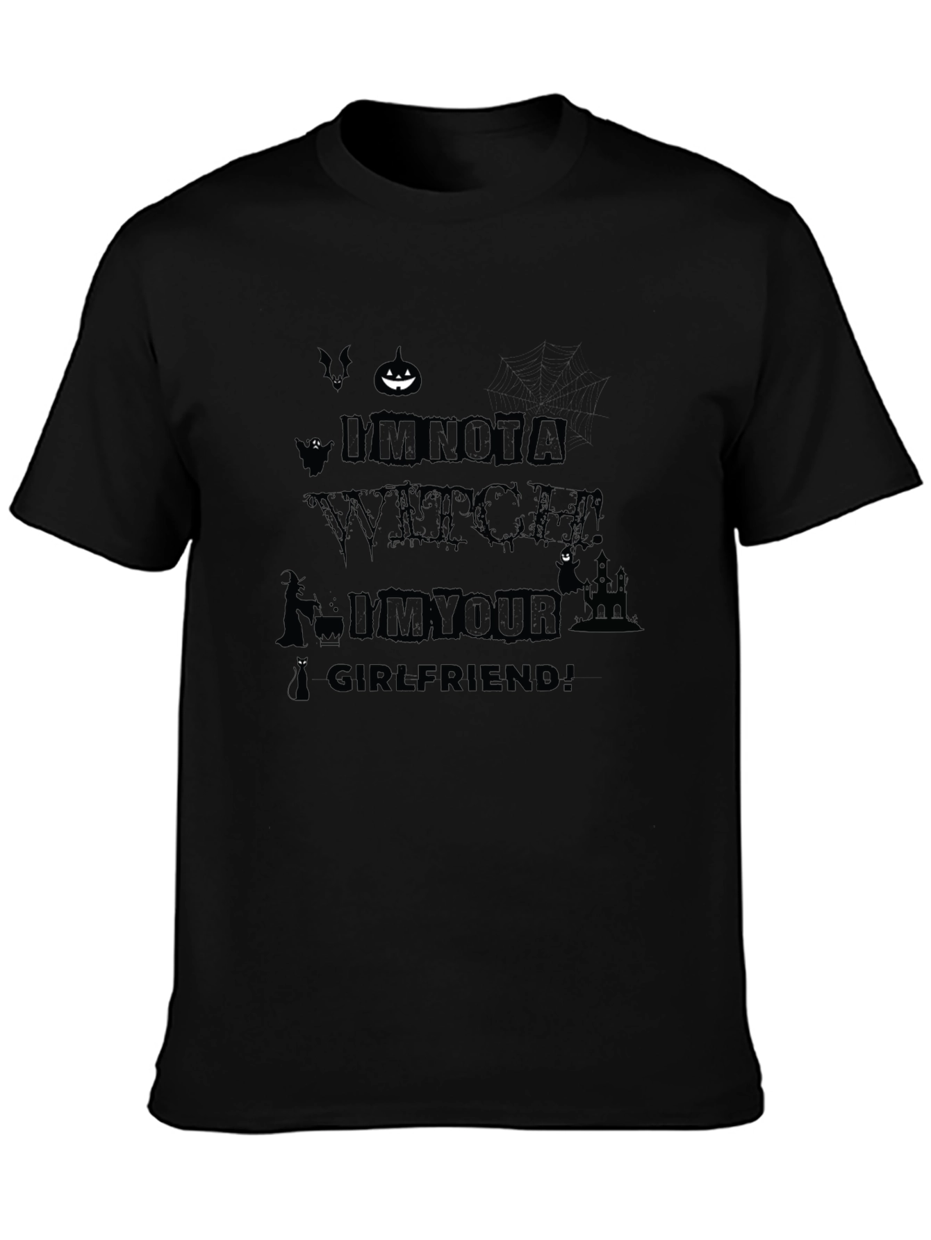 Im Not A Witch Im Your Girlfriend Halloween Tee