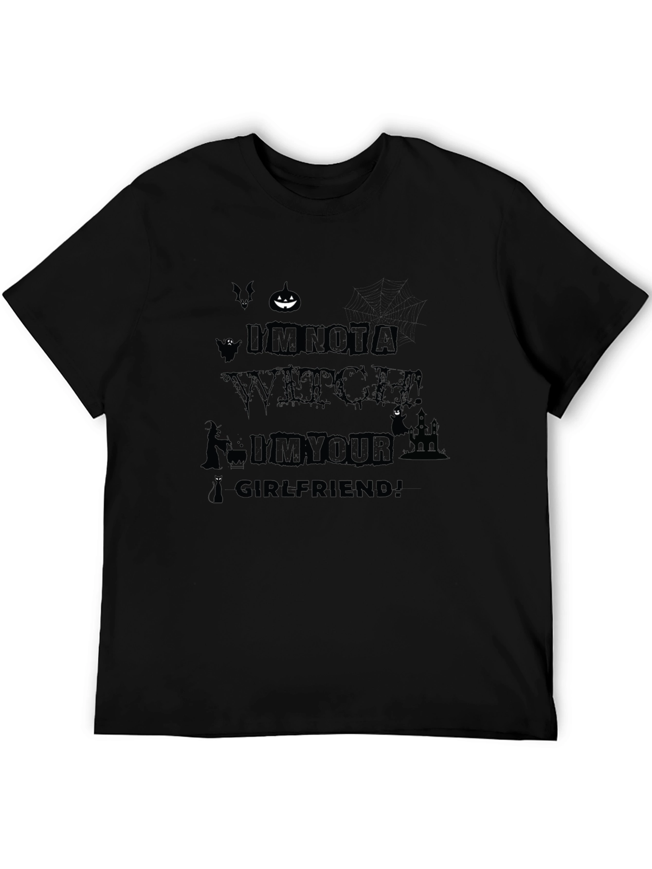 Im Not A Witch Im Your Girlfriend Halloween Tee