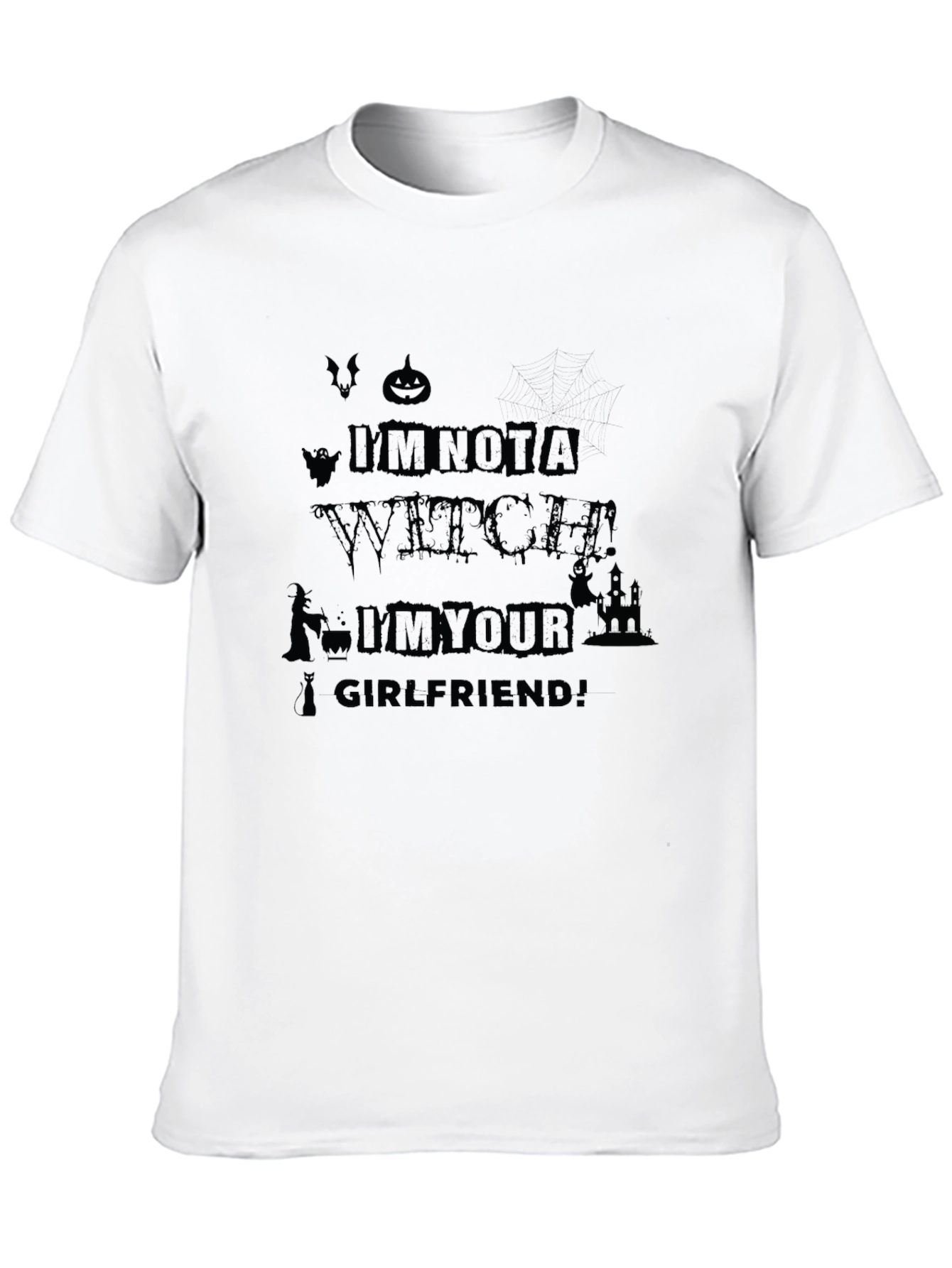 Im Not A Witch Im Your Girlfriend Halloween Tee