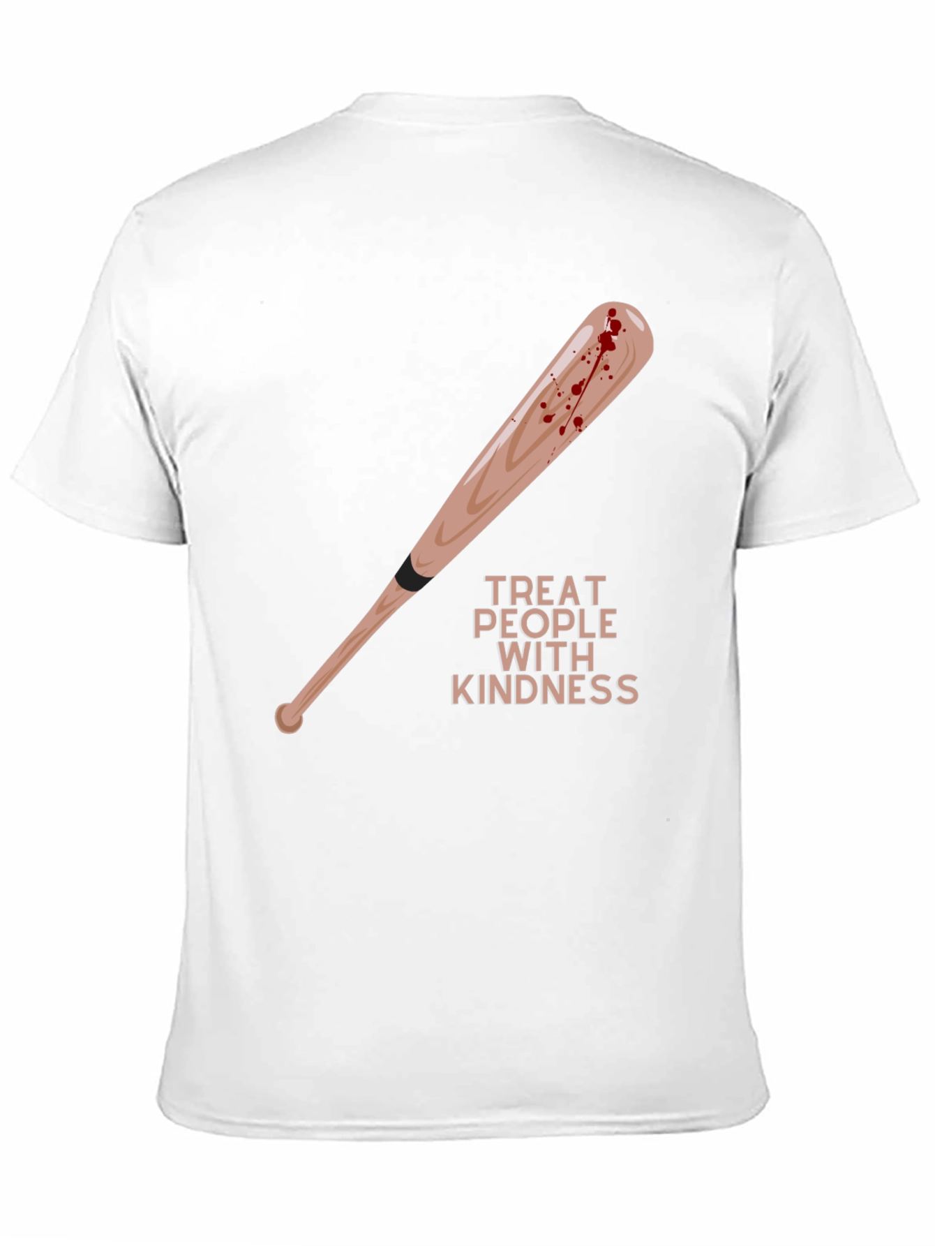 Treat People With Kindness Baseball Bat Graphic Tee