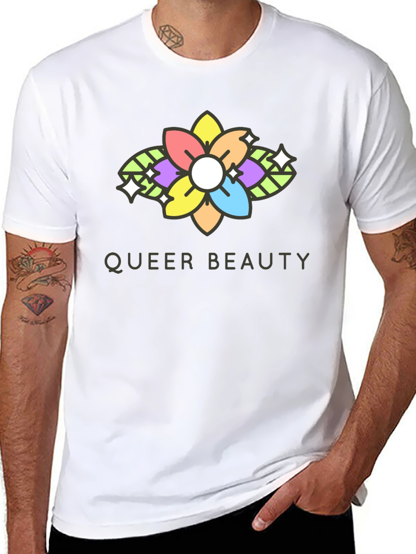 Queer Beauty T-Shirt - Graphic Tee Pride Apparel