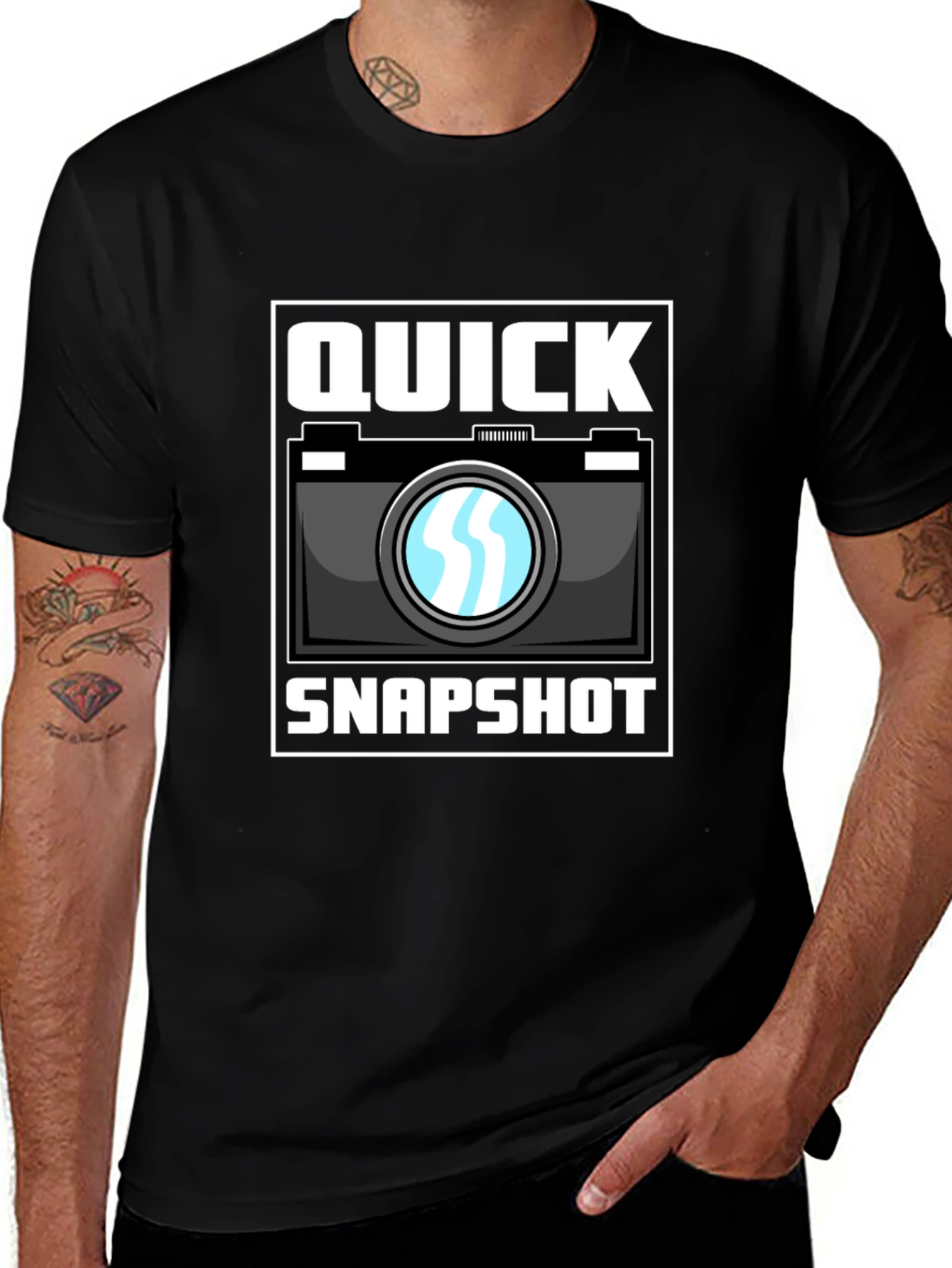 Quick Snapshot Camera Graphic T-Shirt