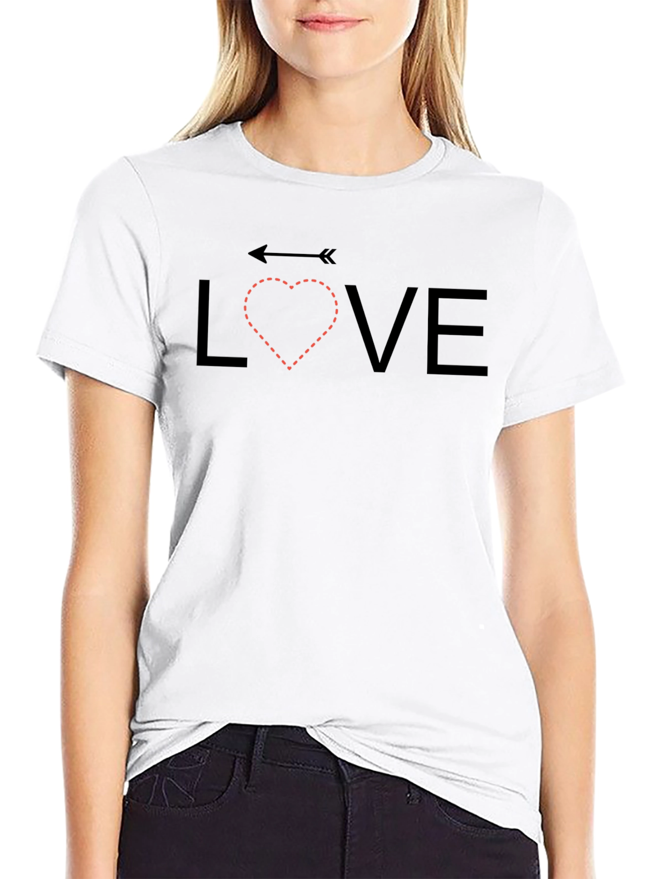 Love Arrow Heart Graphic Tee - Stylish Unisex T-Shirt
