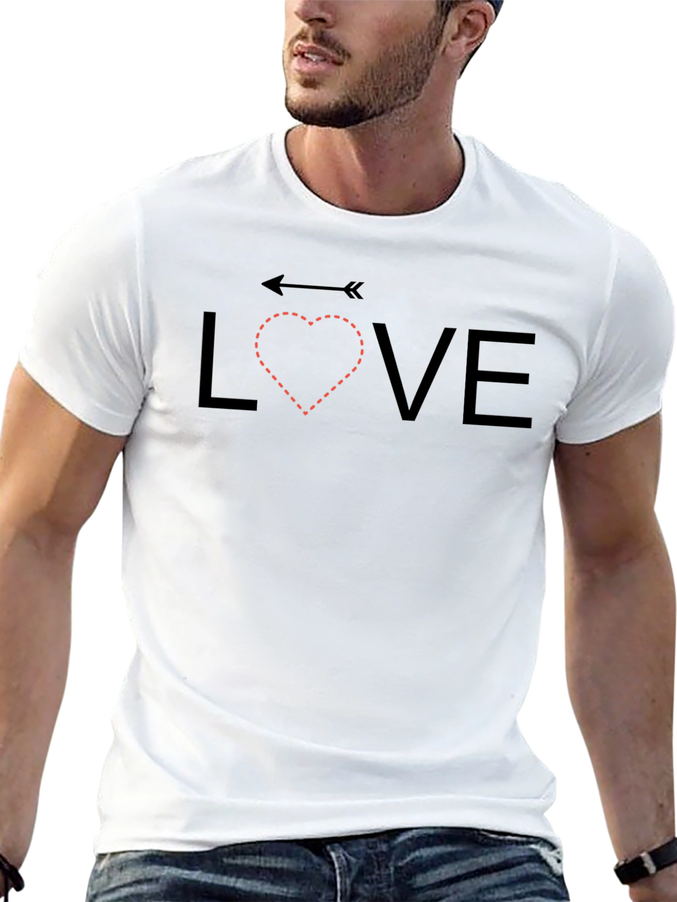 Love Arrow Heart Graphic Tee - Stylish Unisex T-Shirt