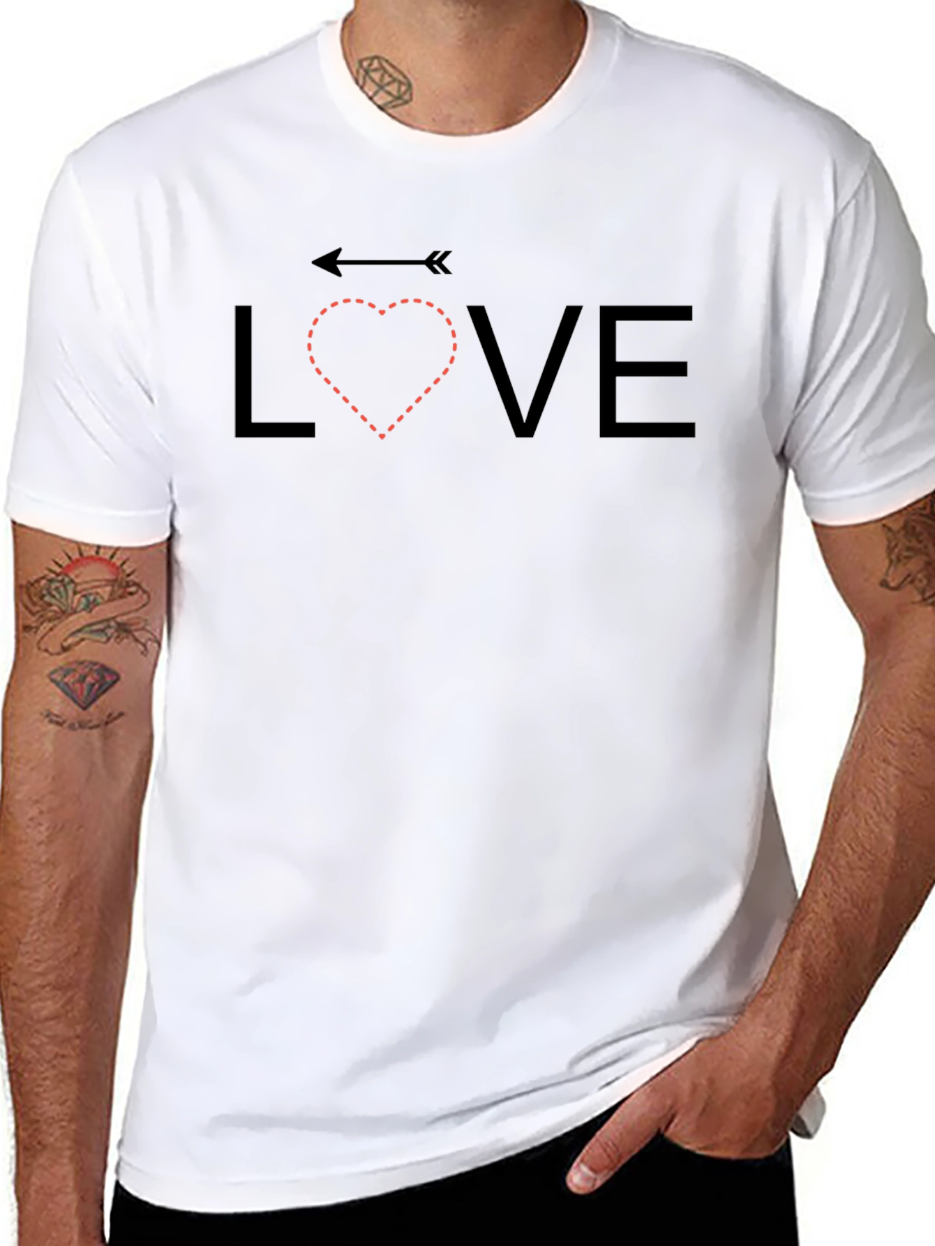 Love Arrow Heart Graphic Tee - Stylish Unisex T-Shirt