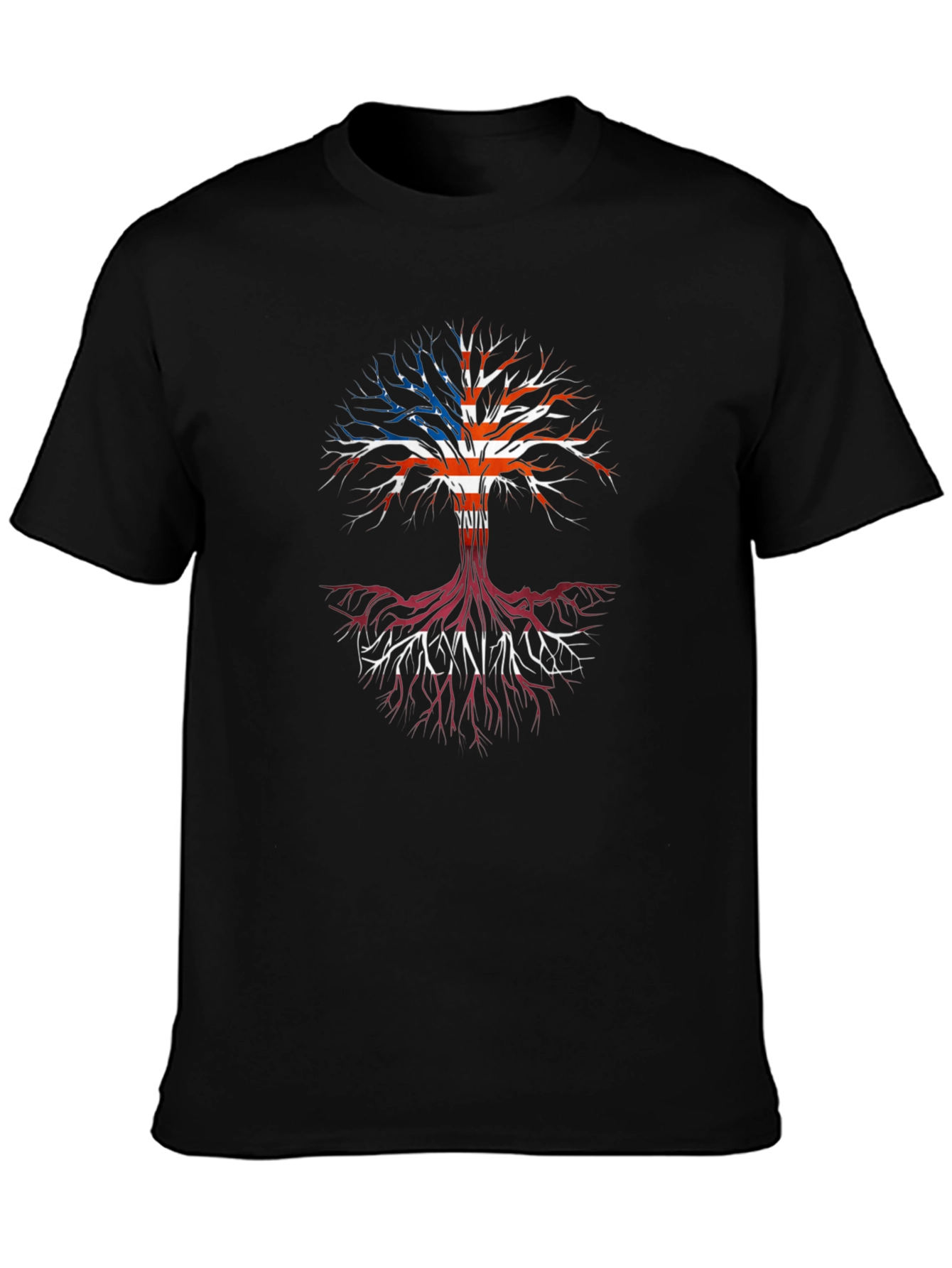 American Roots Tree Black Graphic Tee