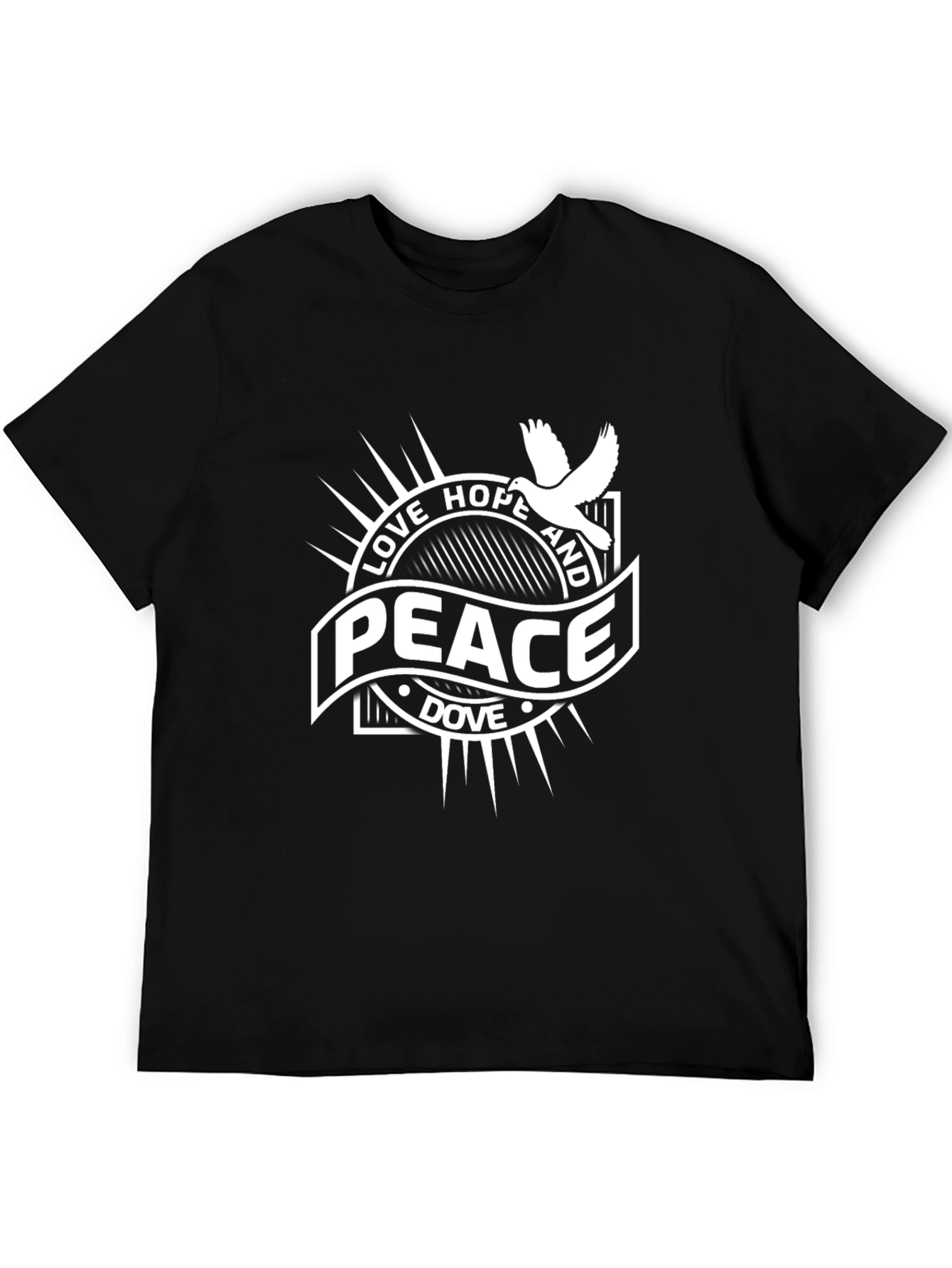 Love Hope Peace Dove Graphic T-Shirt