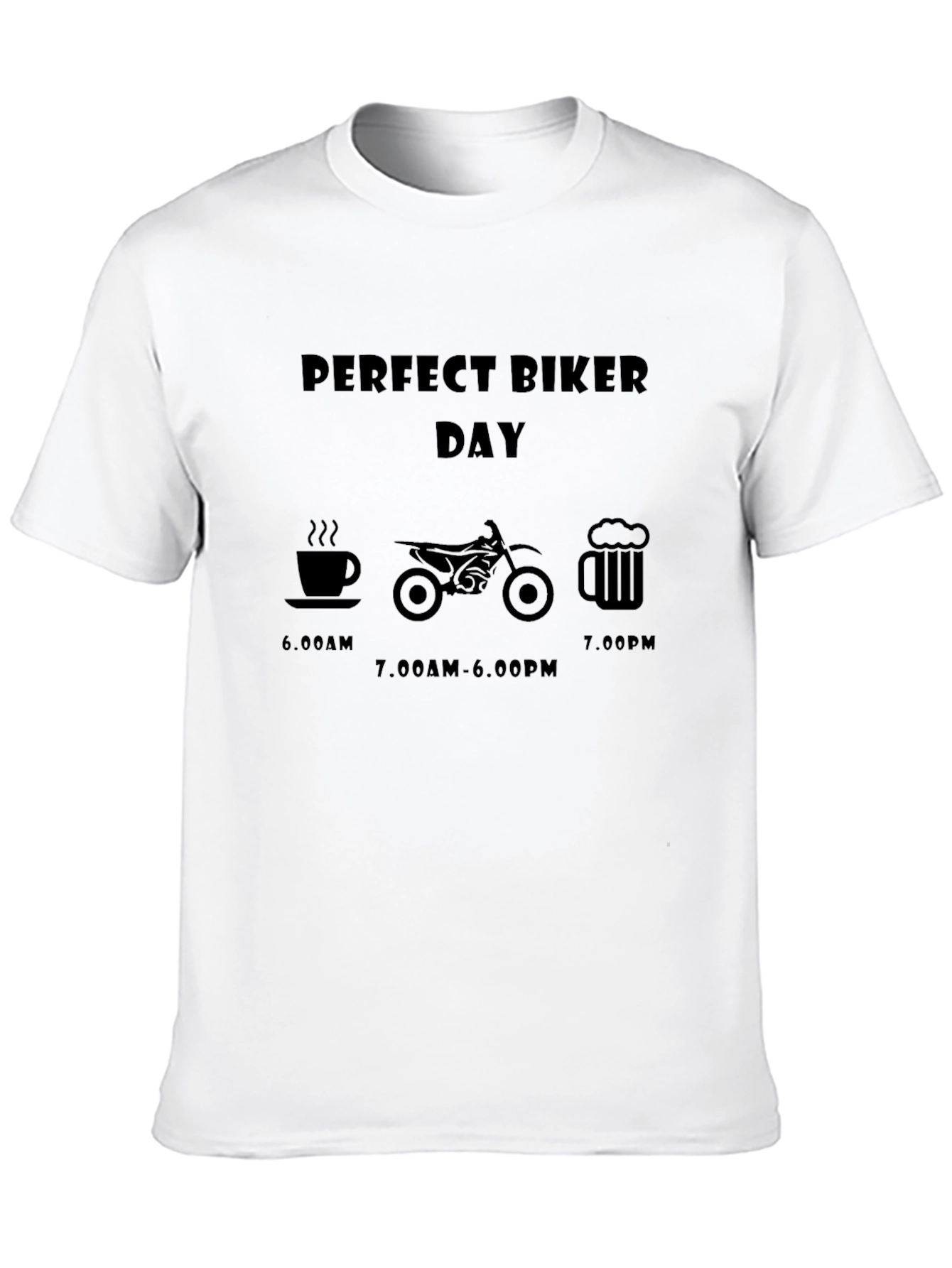 Perfect Biker Day T-Shirt: Coffee Ride Beer!