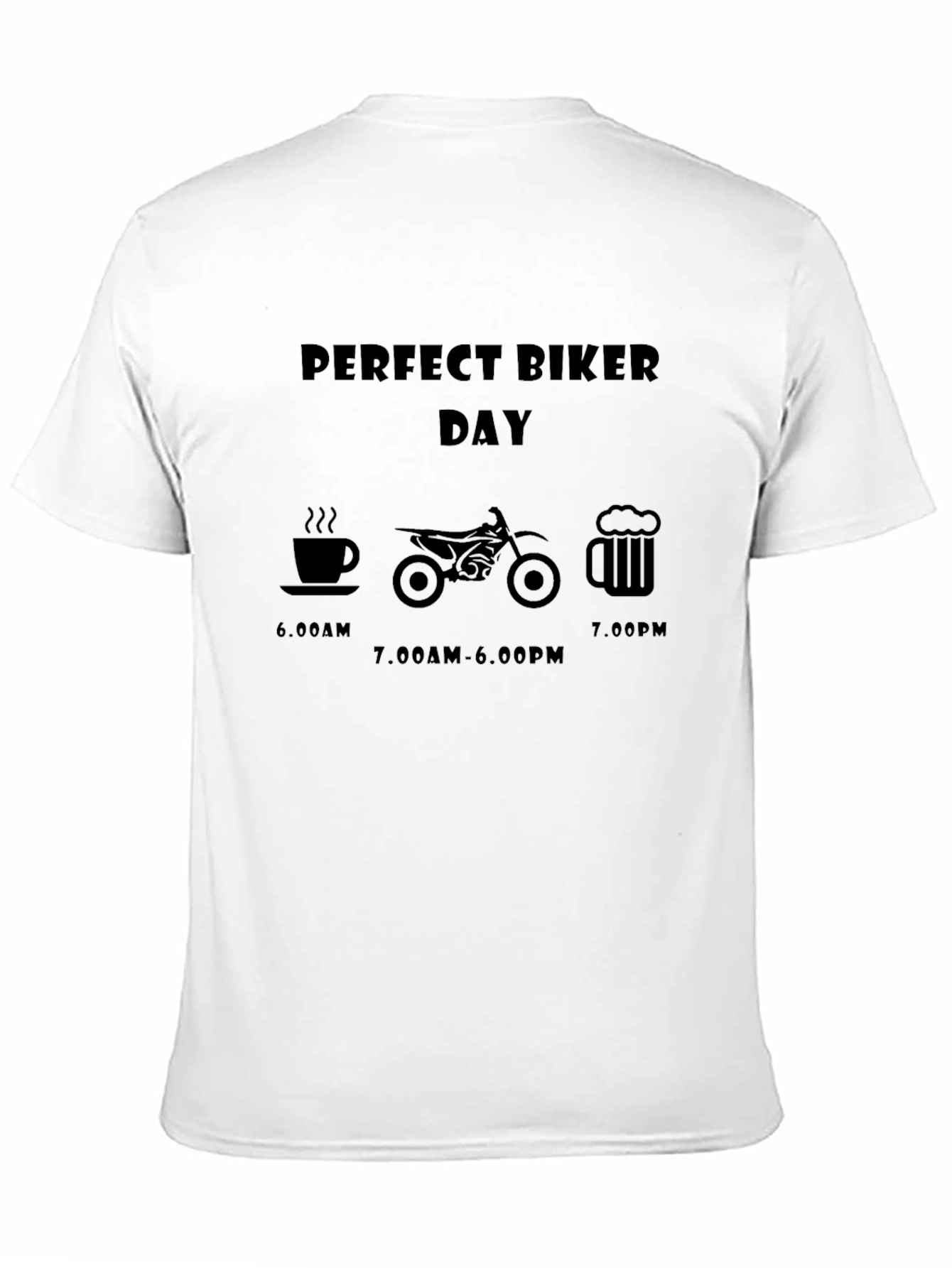 Perfect Biker Day T-Shirt: Coffee Ride Beer!