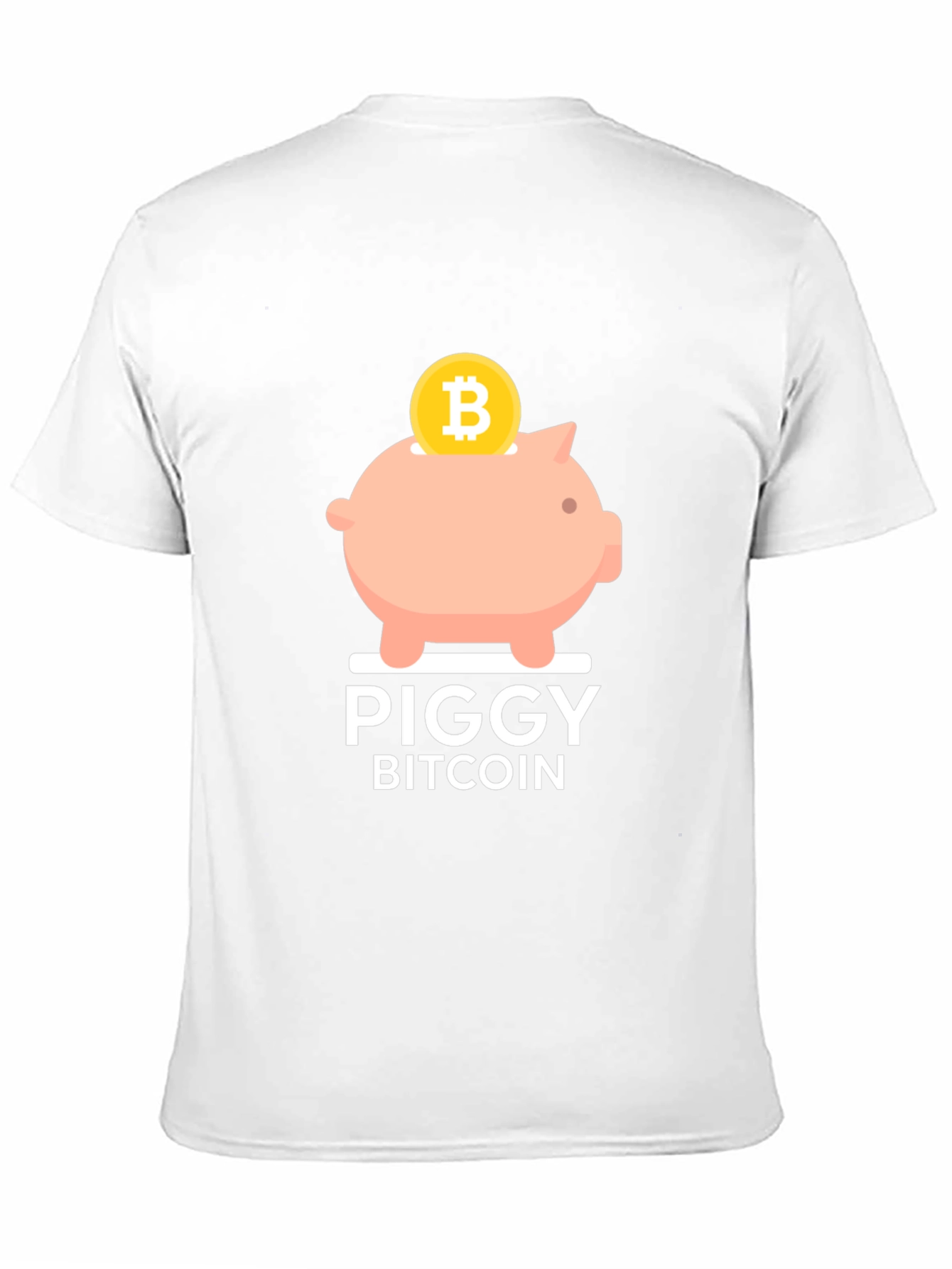 Piggy Bitcoin Black T-Shirt - Crypto Currency Tee