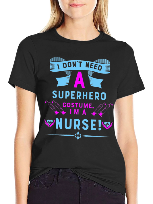 Nurse Superhero Graphic T-Shirt