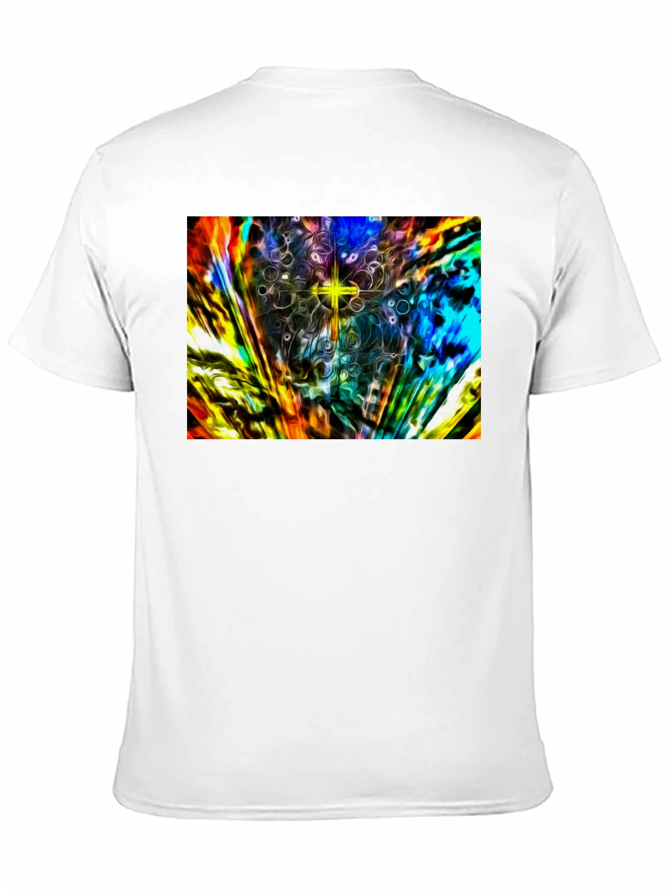Abstract Starburst Graphic Tee - Modern Art Shirt