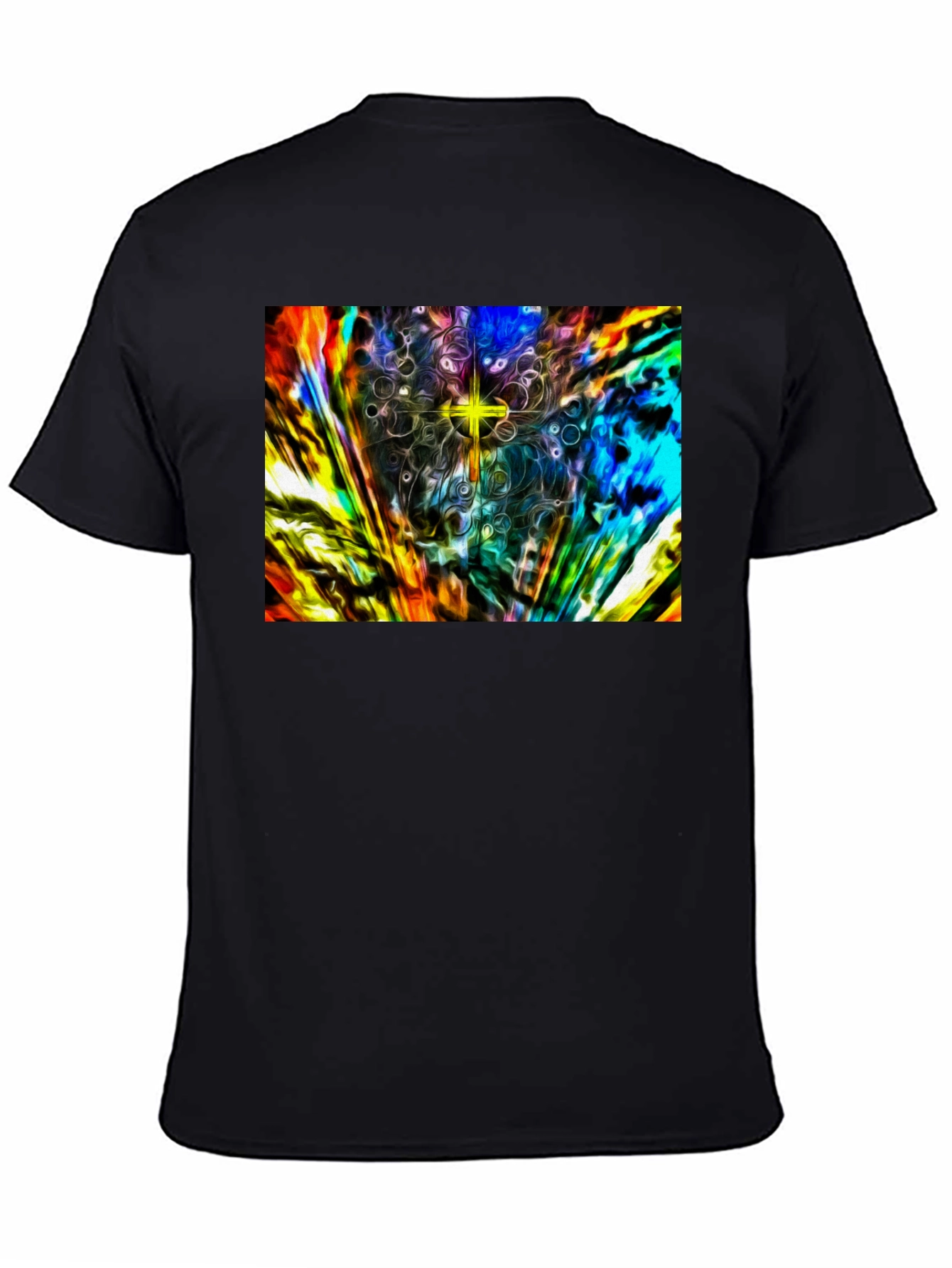 Abstract Starburst Graphic Tee - Modern Art Shirt