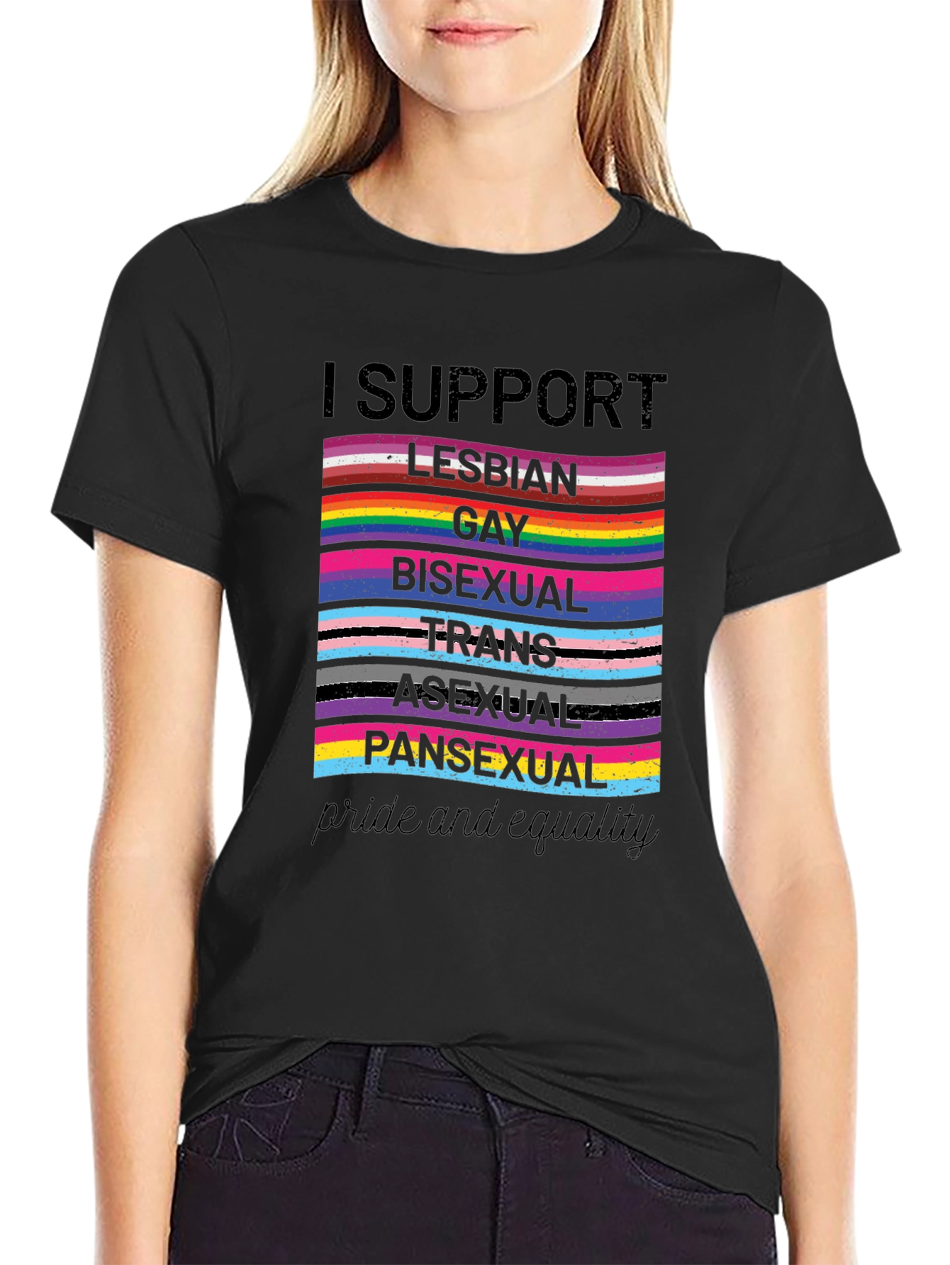 Pride and Equality Support LGBTQ+ T-Shirt