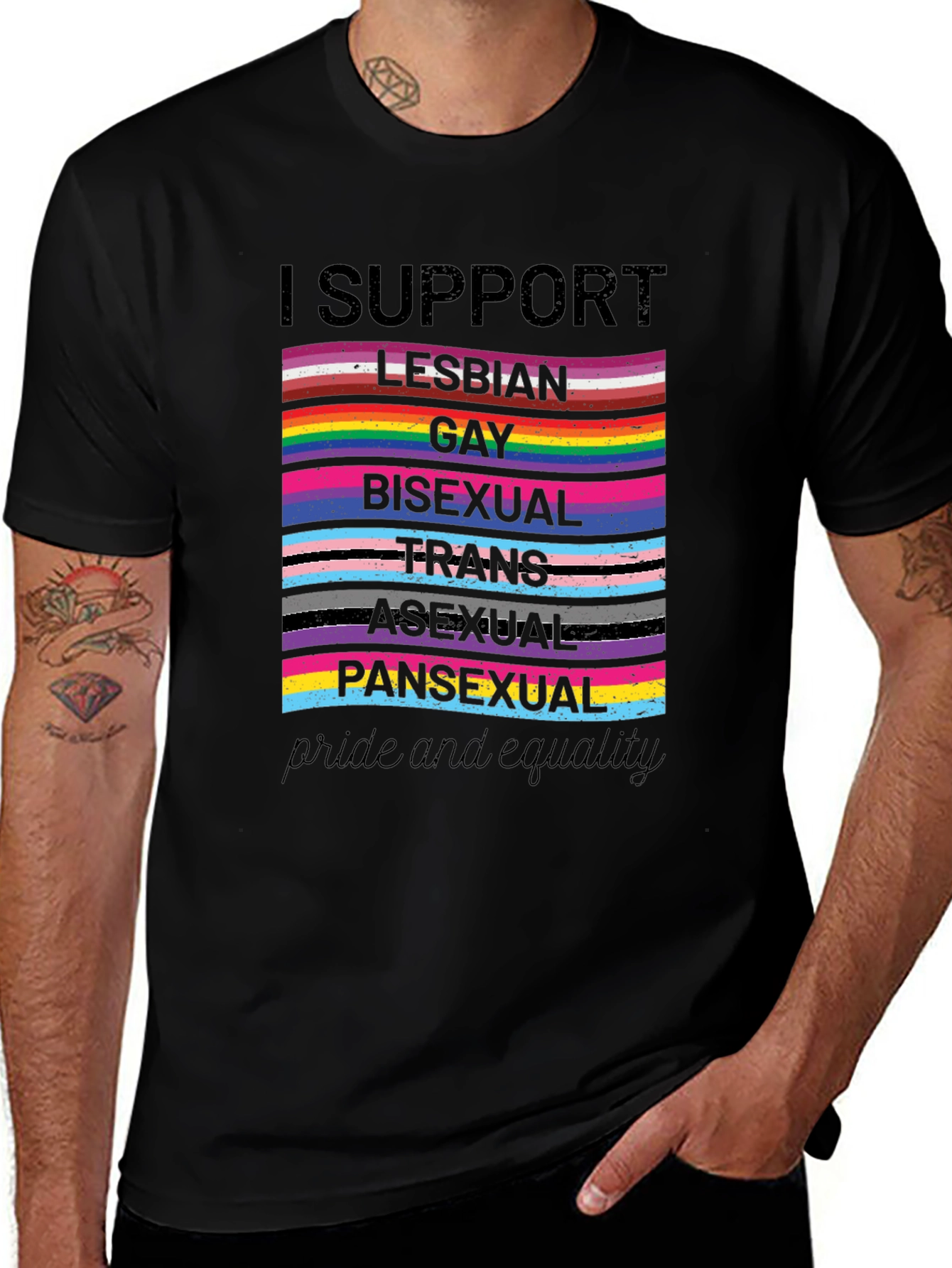 Pride and Equality Support LGBTQ+ T-Shirt